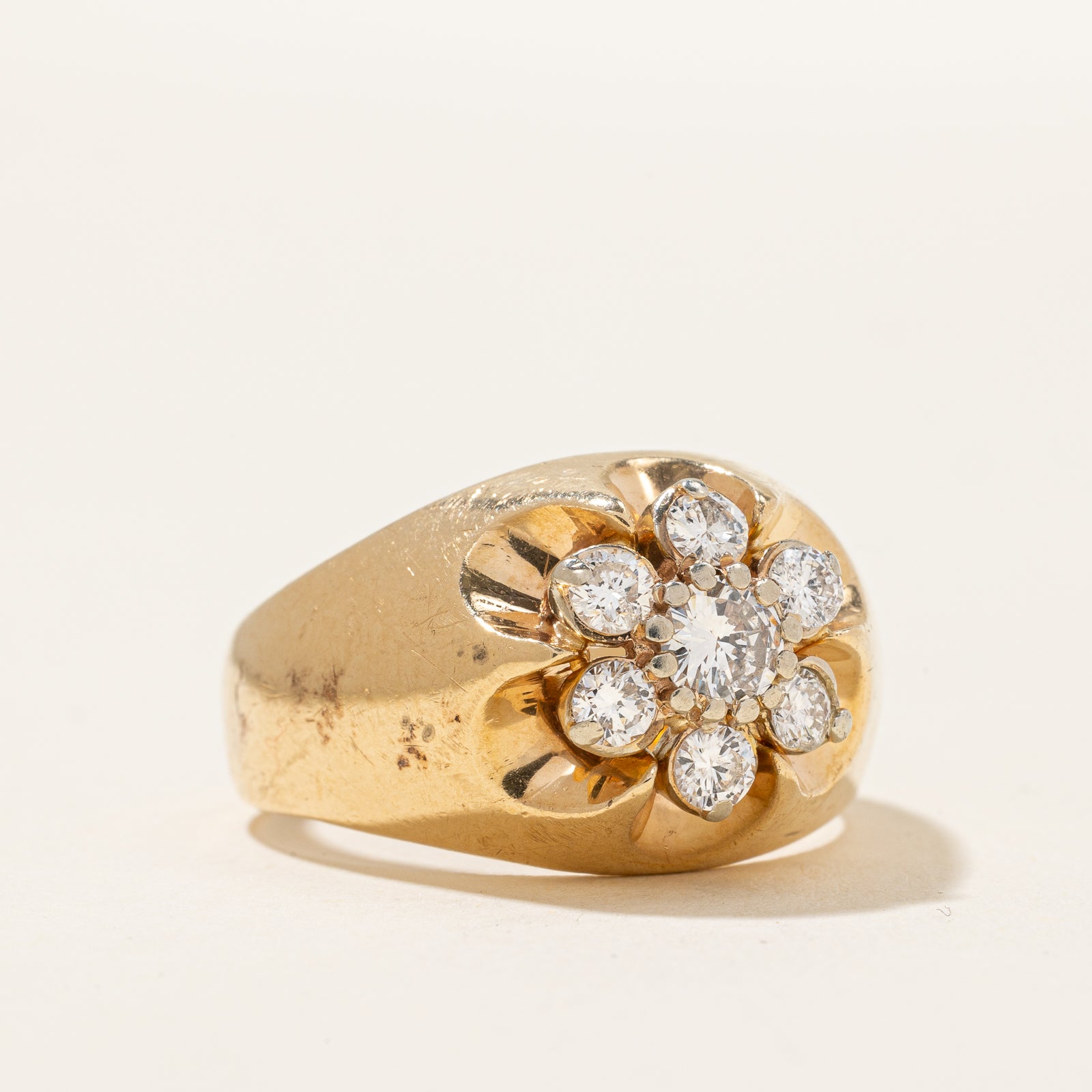 Vintage Diamond Cluster Ring | 0.27ctw | SZ 9.5 |