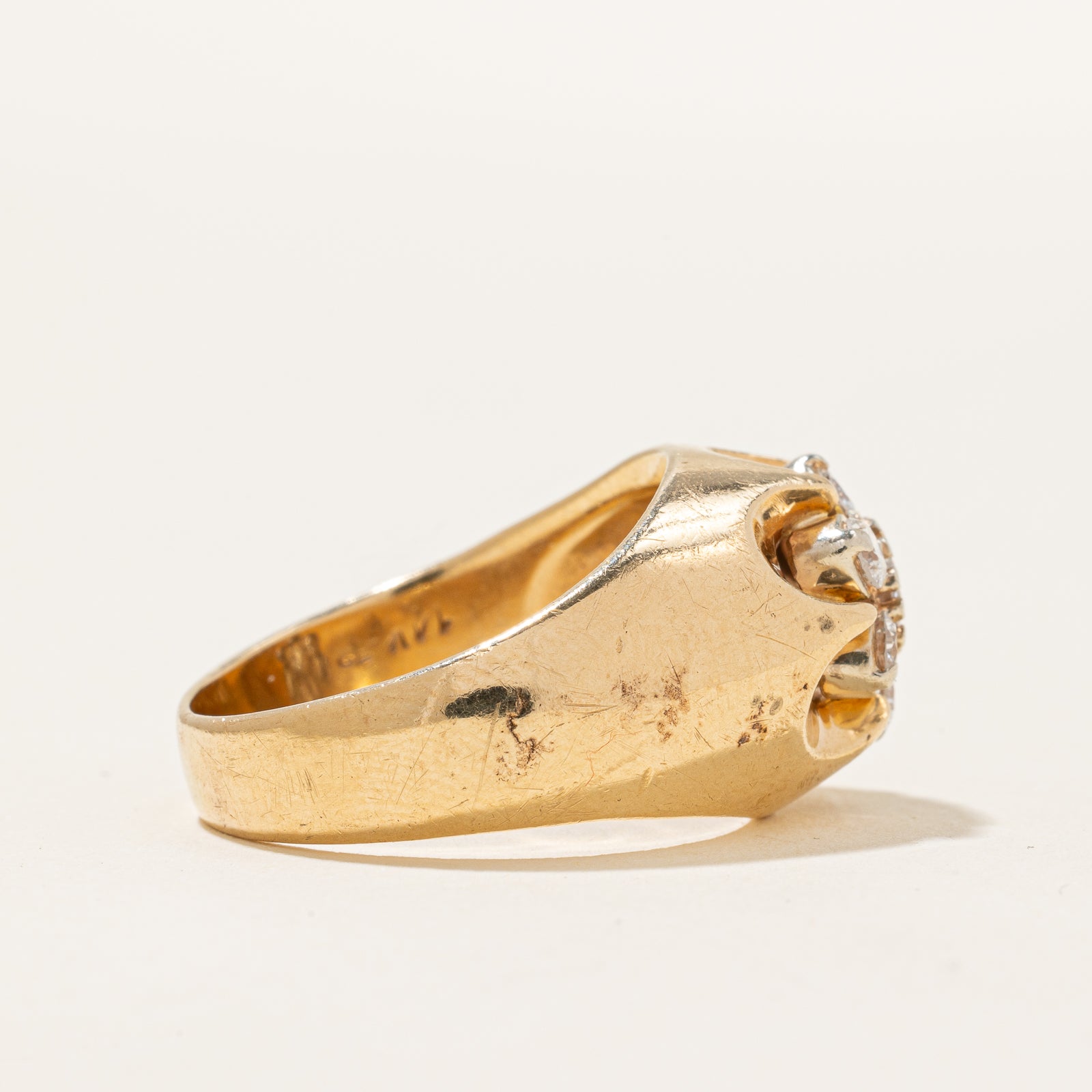 Vintage Diamond Cluster Ring | 0.27ctw | SZ 9.5 |