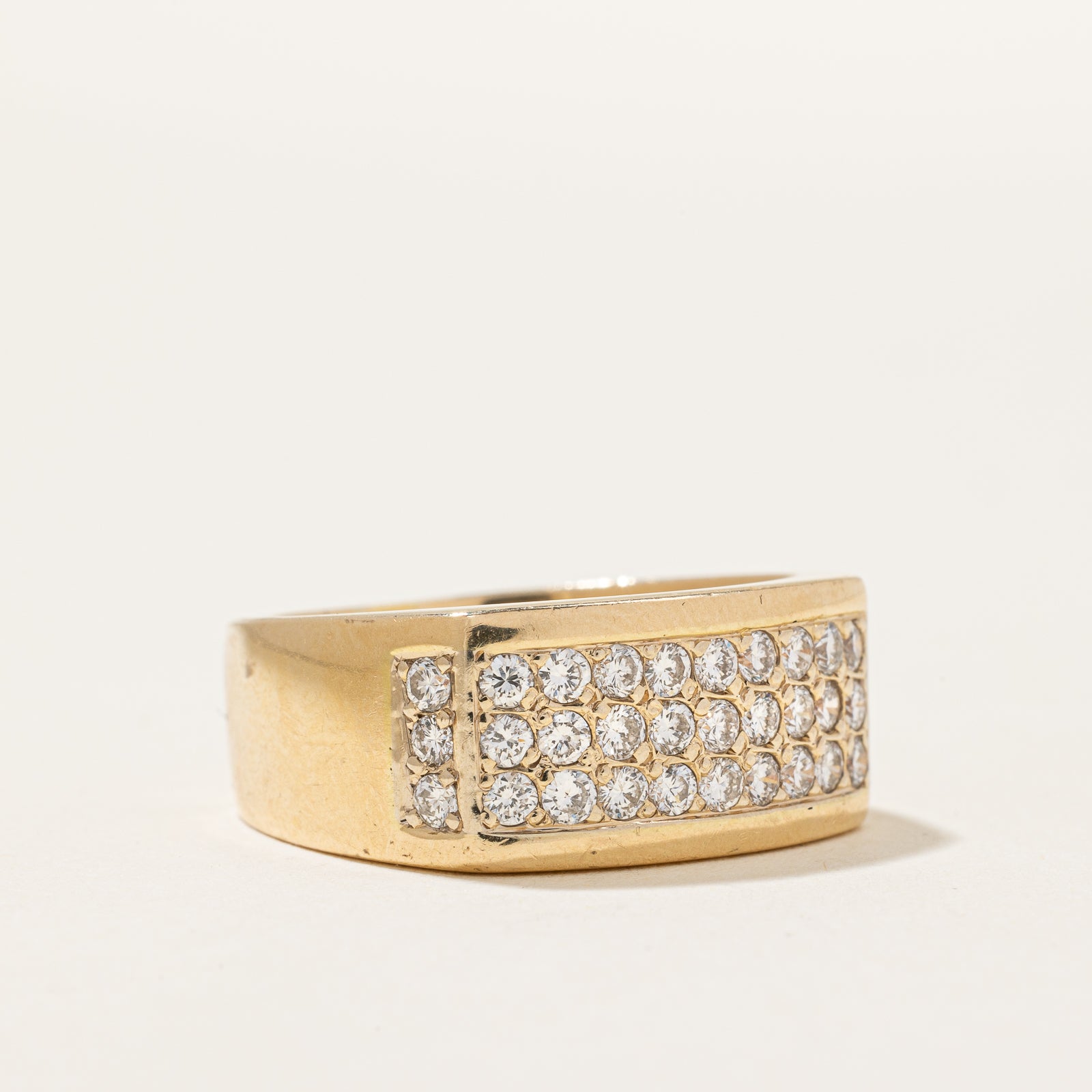 Channel Set Diamond Grid Band | 1.00ctw | SZ 9.25 |