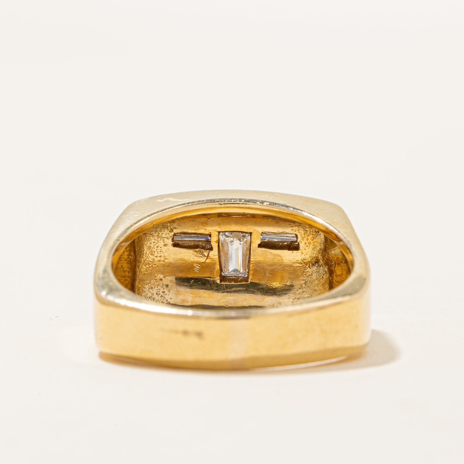 Bague taureau en diamant | 0,27 ct | Taille 9 |