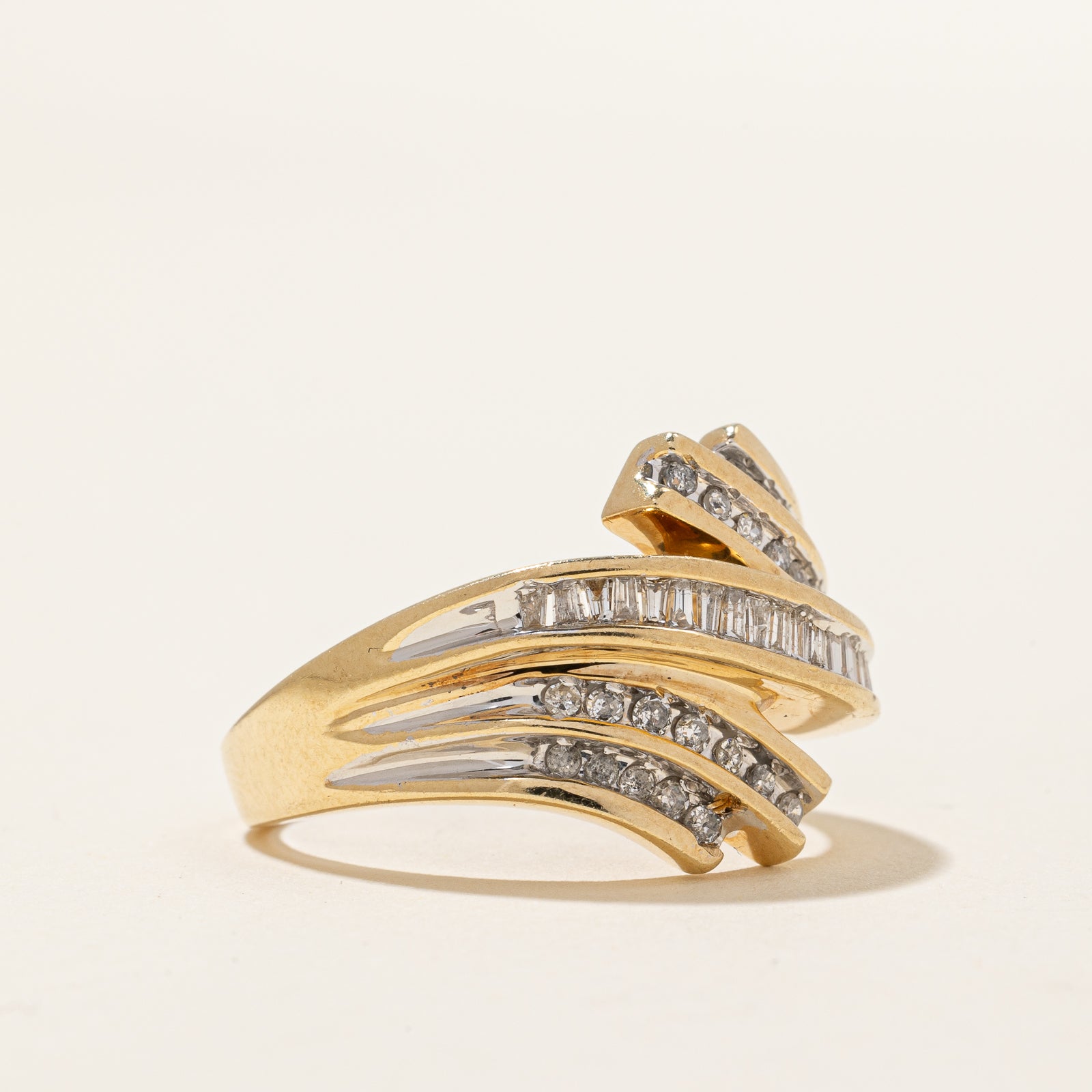 Diamond Waterfall Ring | 0.36ctw | SZ 8.25 |