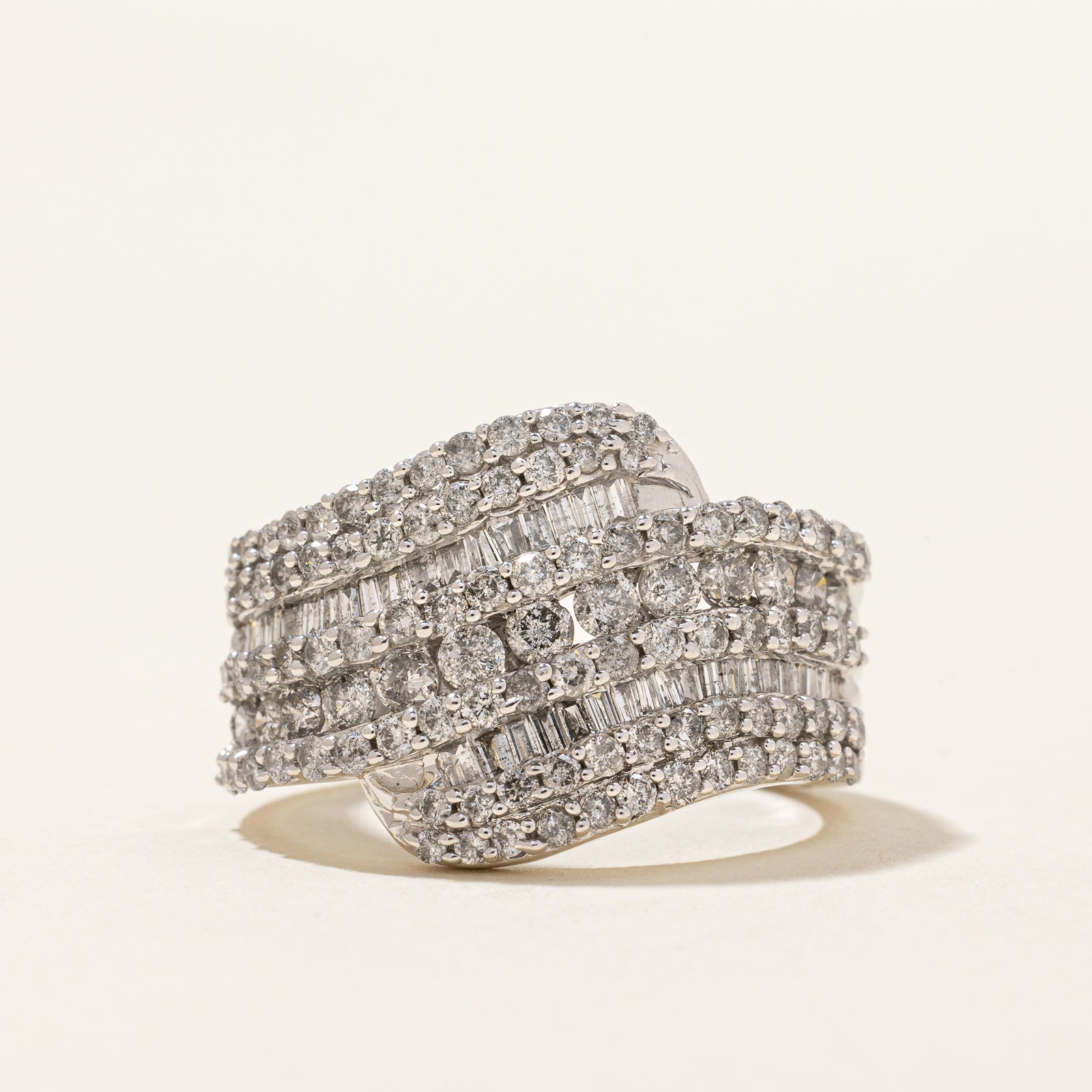 Diamond Waterfall Ring | 1.85ctw | SZ 7.25 |