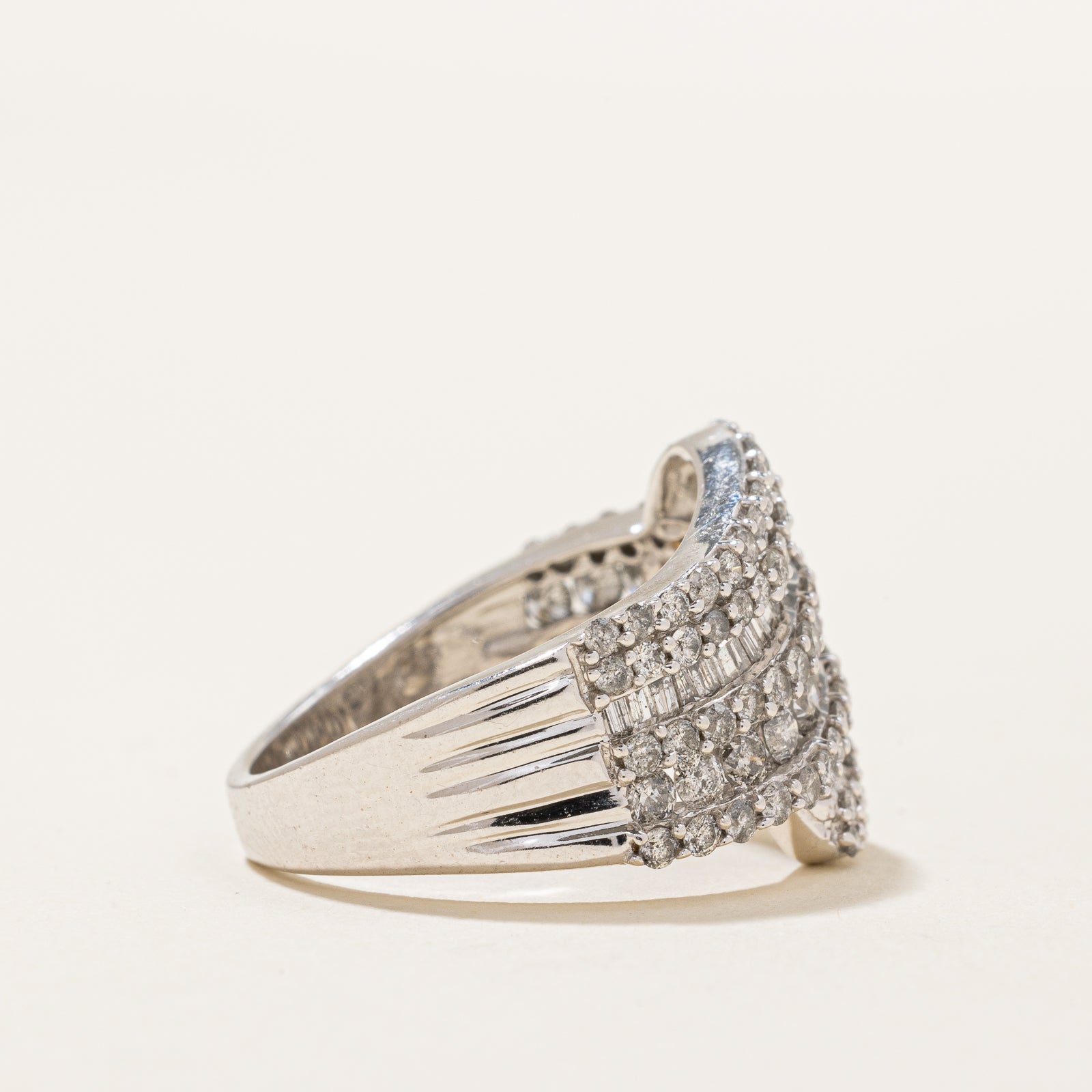 Diamond Waterfall Ring | 1.85ctw | SZ 7.25 |