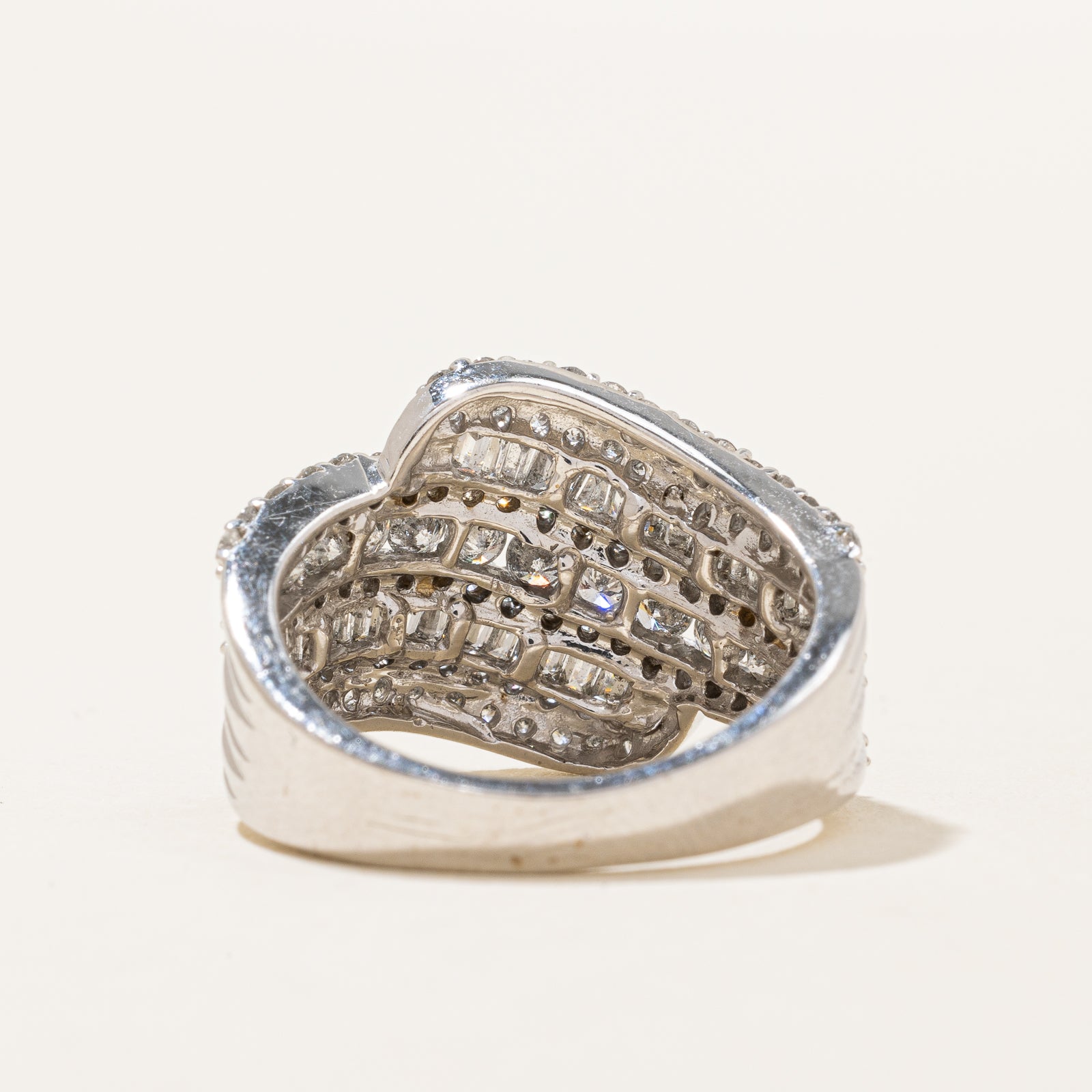 Diamond Waterfall Ring | 1.85ctw | SZ 7.25 |