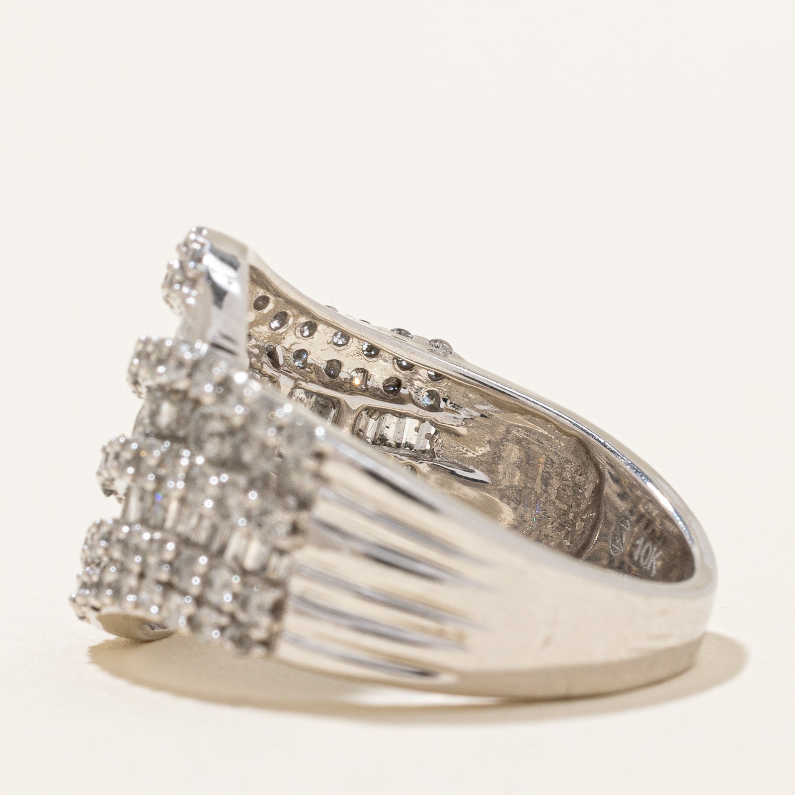 Diamond Waterfall Ring | 1.85ctw | SZ 7.25 |