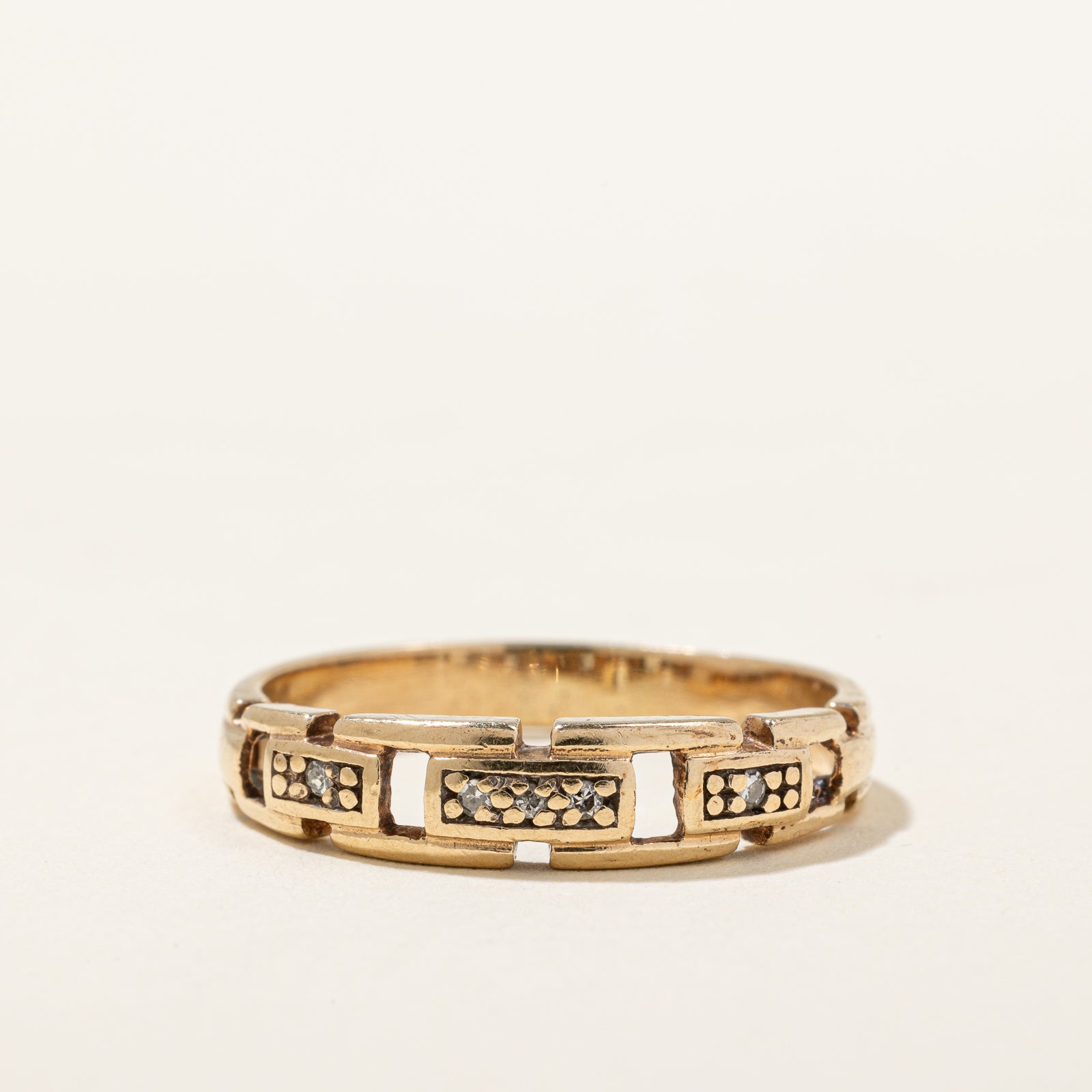 Alliance à maillons en diamants | 0,03 ct | Taille 7 |