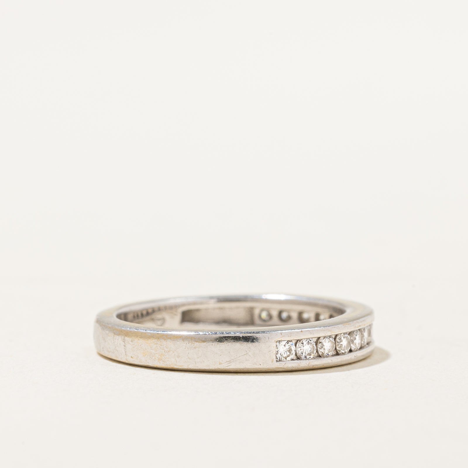 Channel Set Semi Eternity Diamond Band | 0.30ctw | SZ 4.25 |