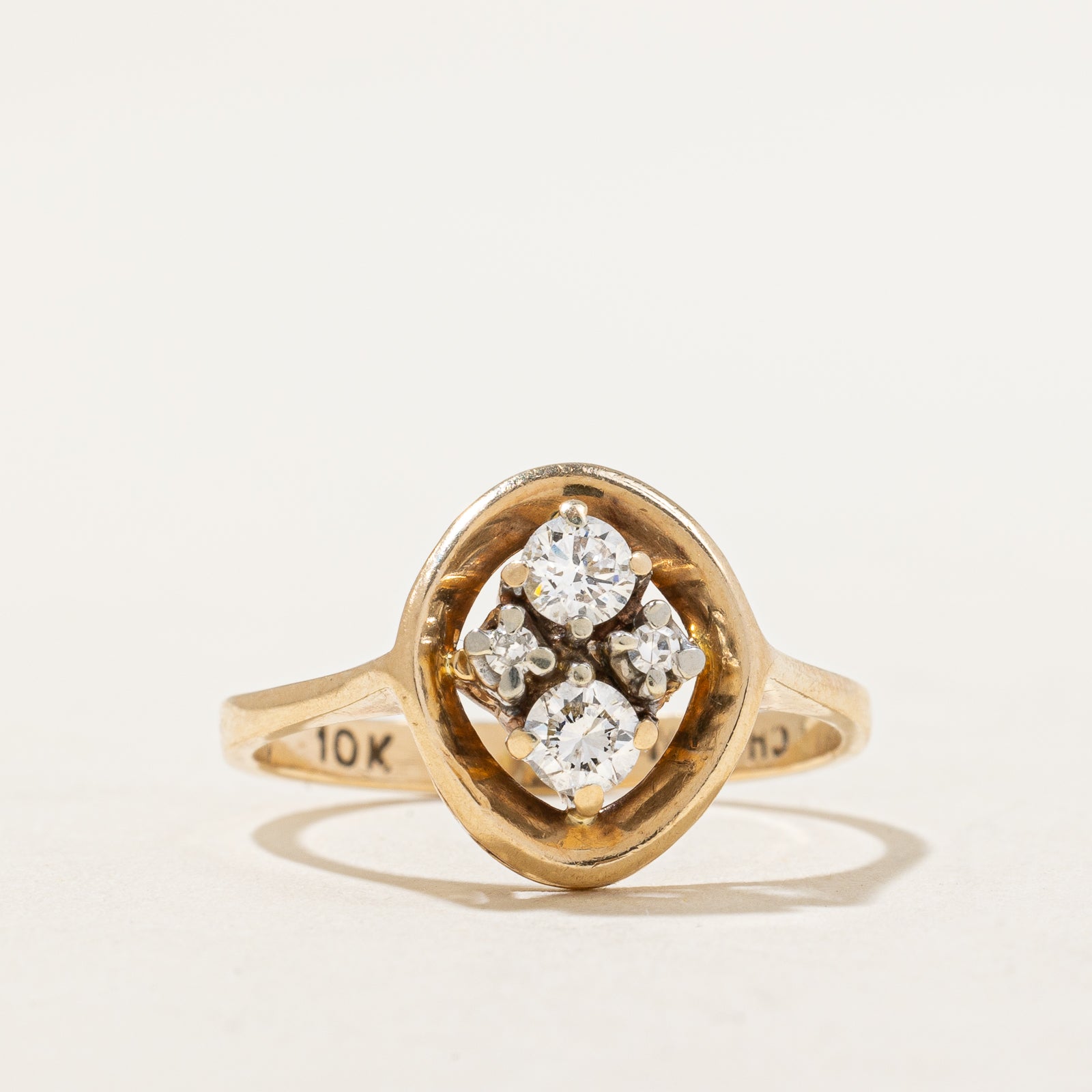 Four Stone Diamond Ring | 0.29ctw | SZ 6.75 |