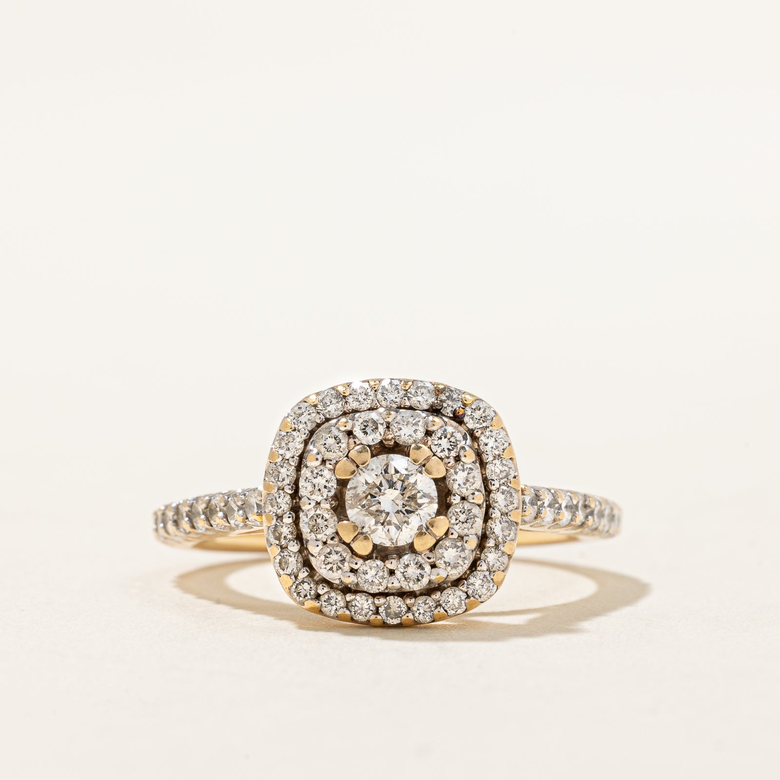 Diamond Halo Engagement Ring | 0.82ctw | SZ 5.25 |