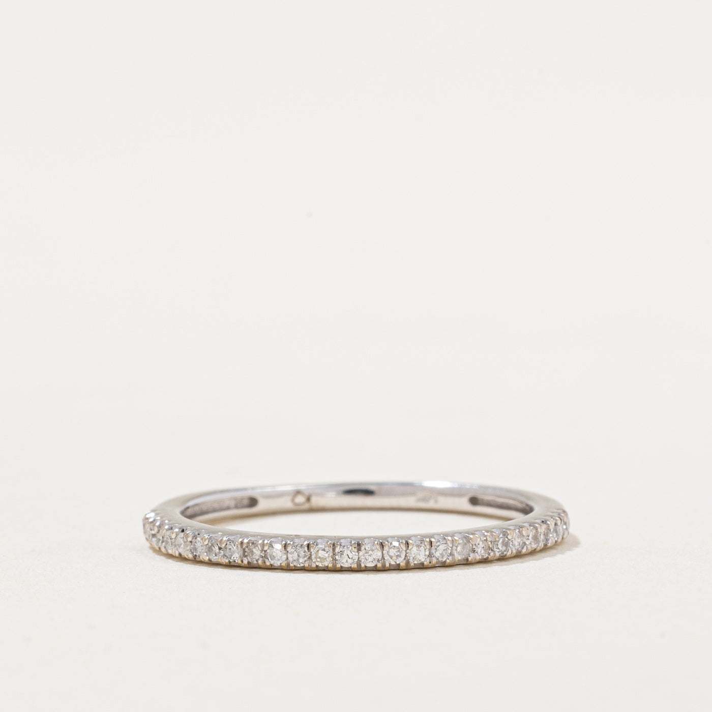 Alliance demi-éternité en diamants | 0,14 ct | Taille 6,5 |