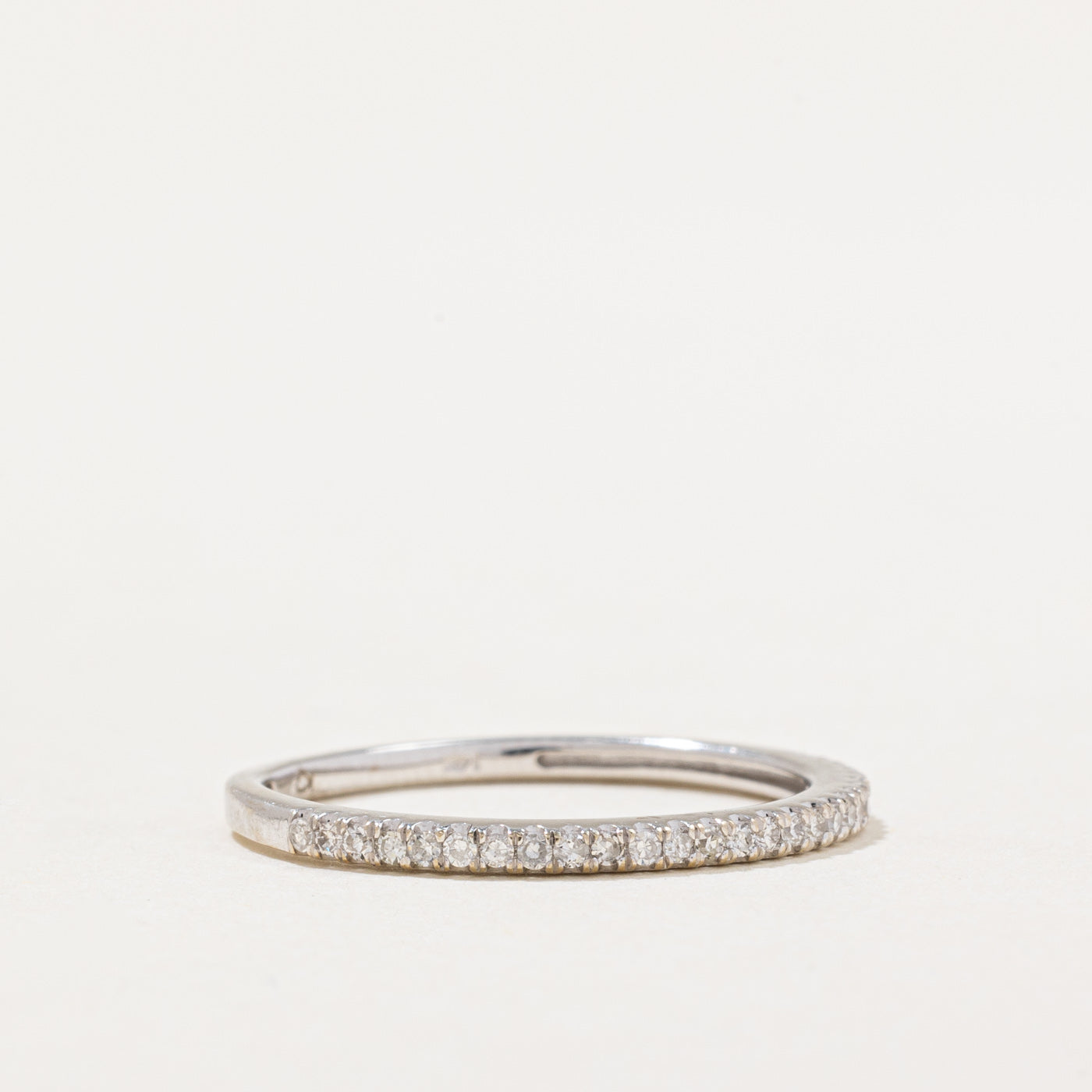 Alliance demi-éternité en diamants | 0,14 ct | Taille 6,5 |