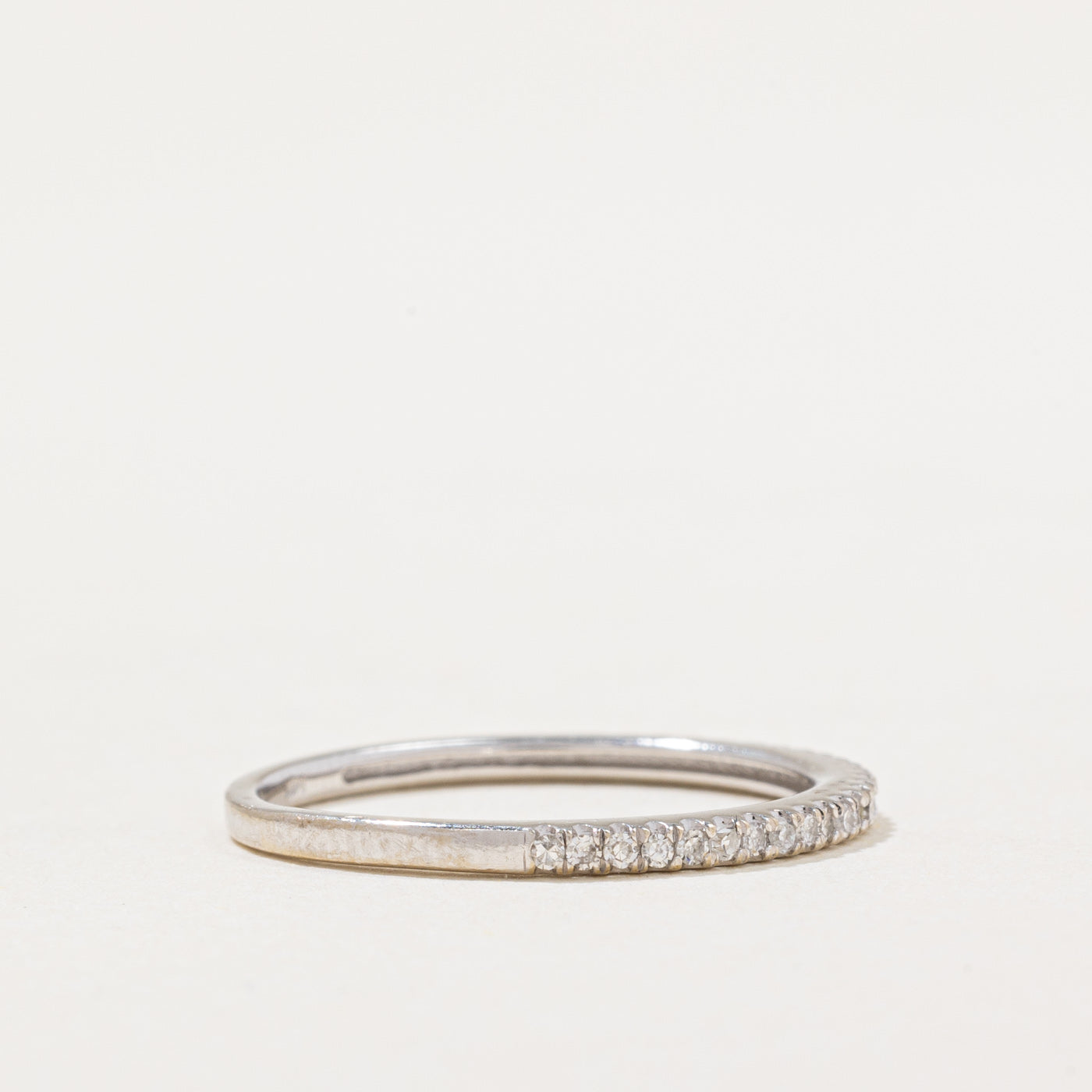 Alliance demi-éternité en diamants | 0,14 ct | Taille 6,5 |