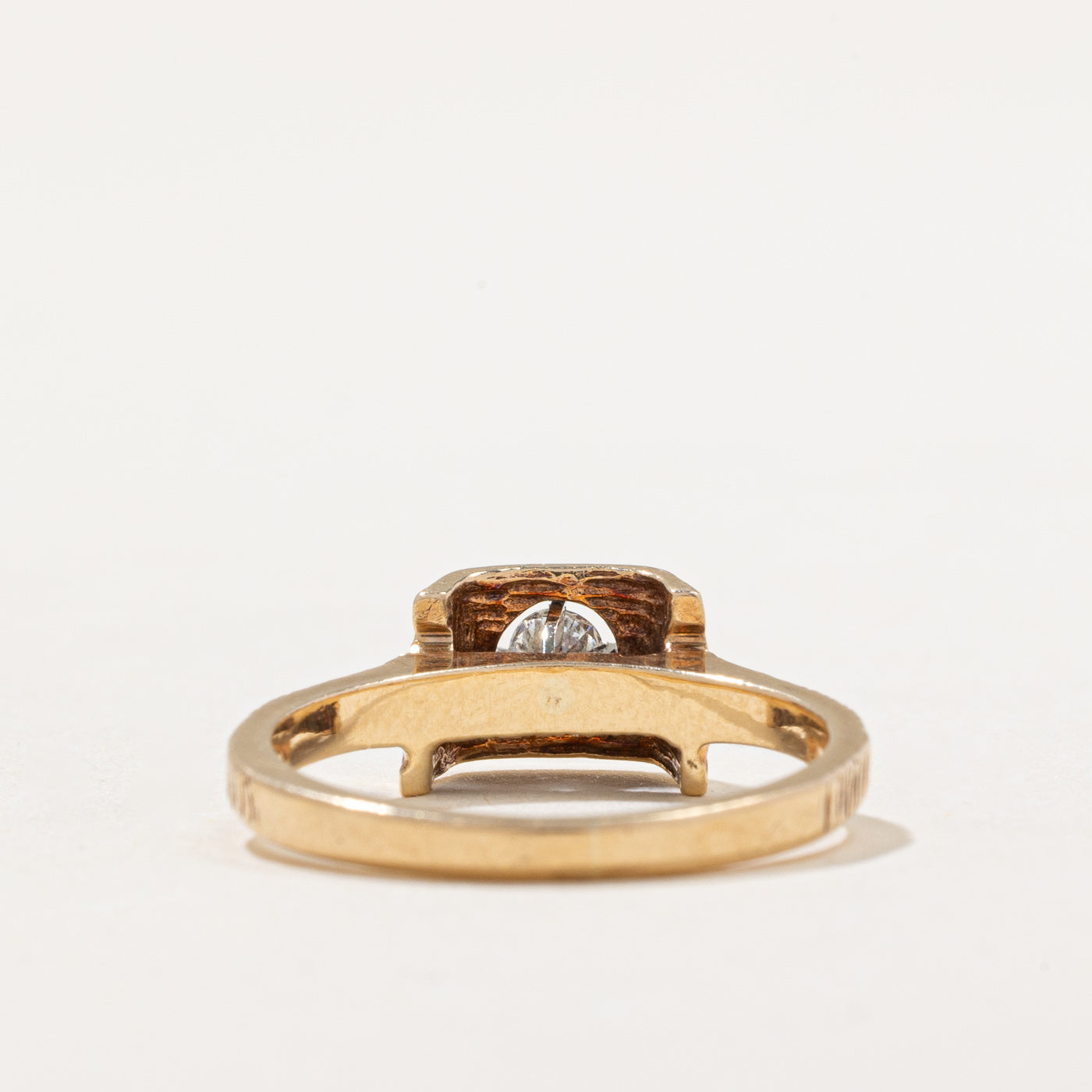 Bague texturée en diamant | 0,10 ct | Taille 6 |