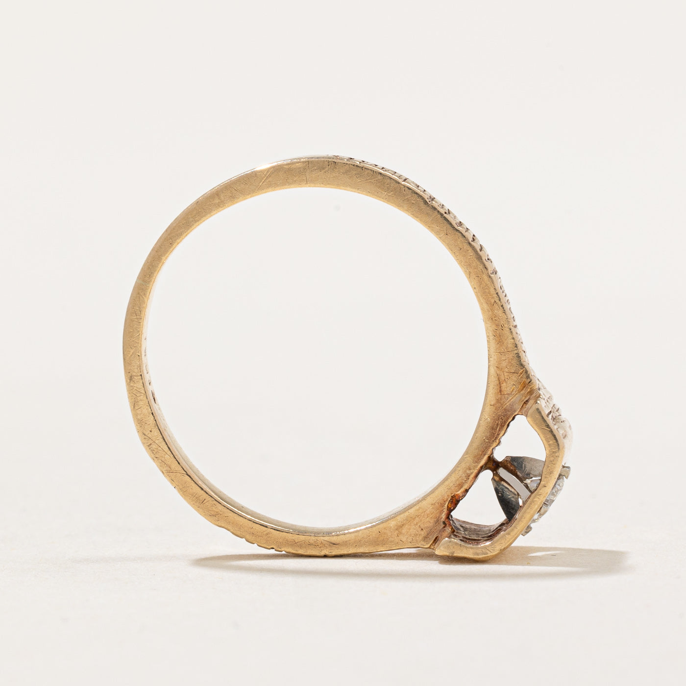 Bague texturée en diamant | 0,10 ct | Taille 6 |