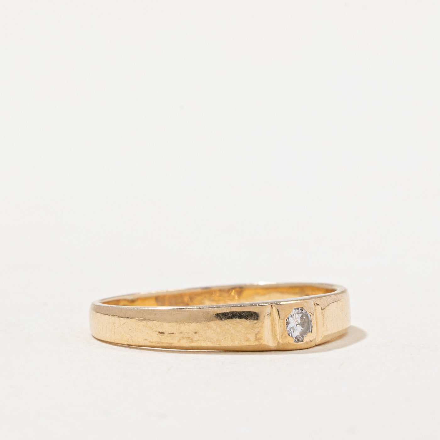 Bague sertie de diamants à fleur | 0,04 ct | Taille 5,5 |