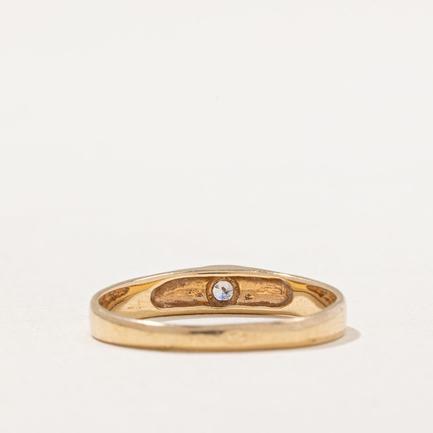 Bague sertie de diamants à fleur | 0,04 ct | Taille 5,5 |