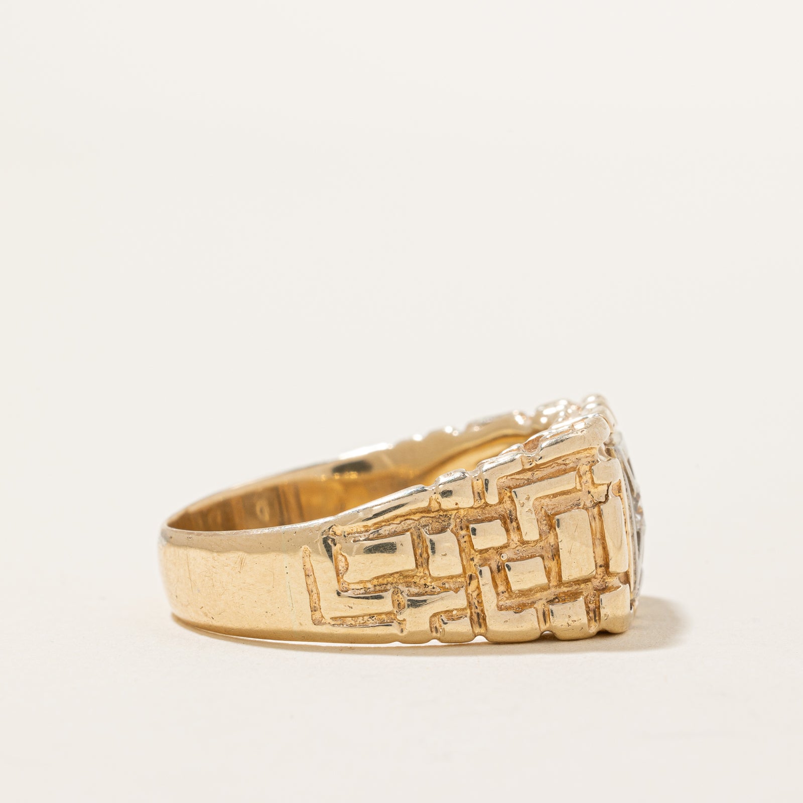 Diamond Textured Ring | 0.18ct | SZ 11.25 |
