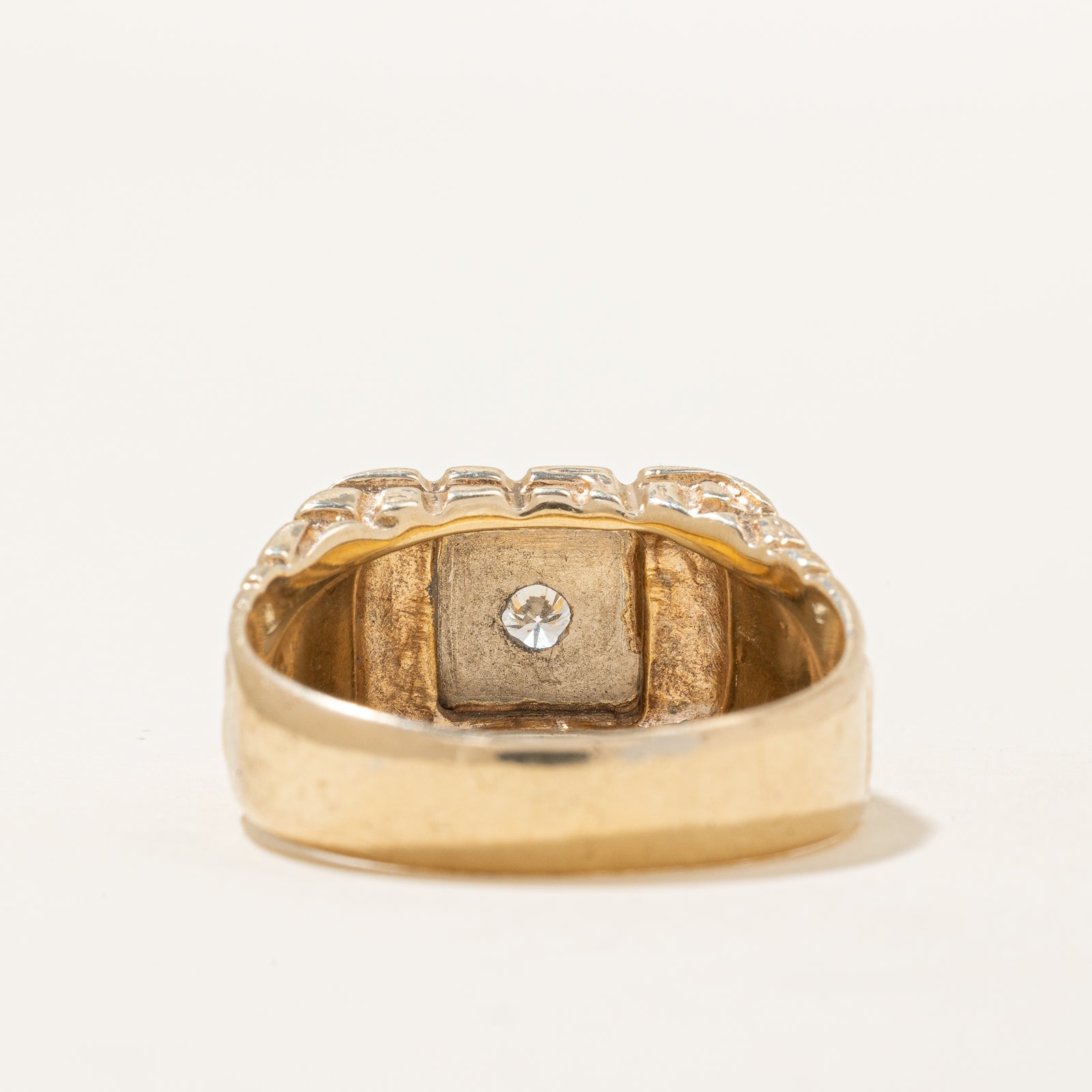 Diamond Textured Ring | 0.18ct | SZ 11.25 |