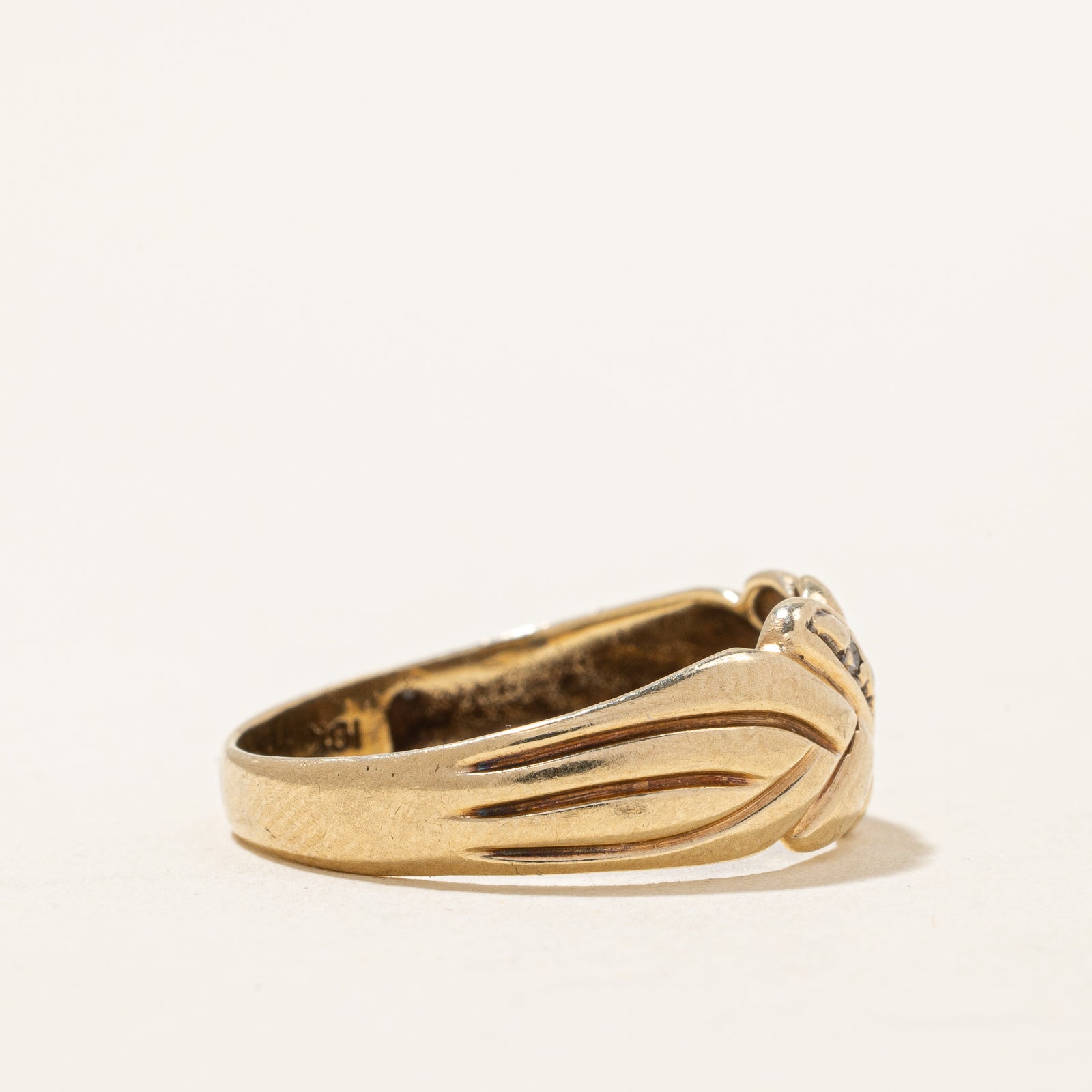 Diamond Textured Ring | 0.02ctw | SZ 6 |