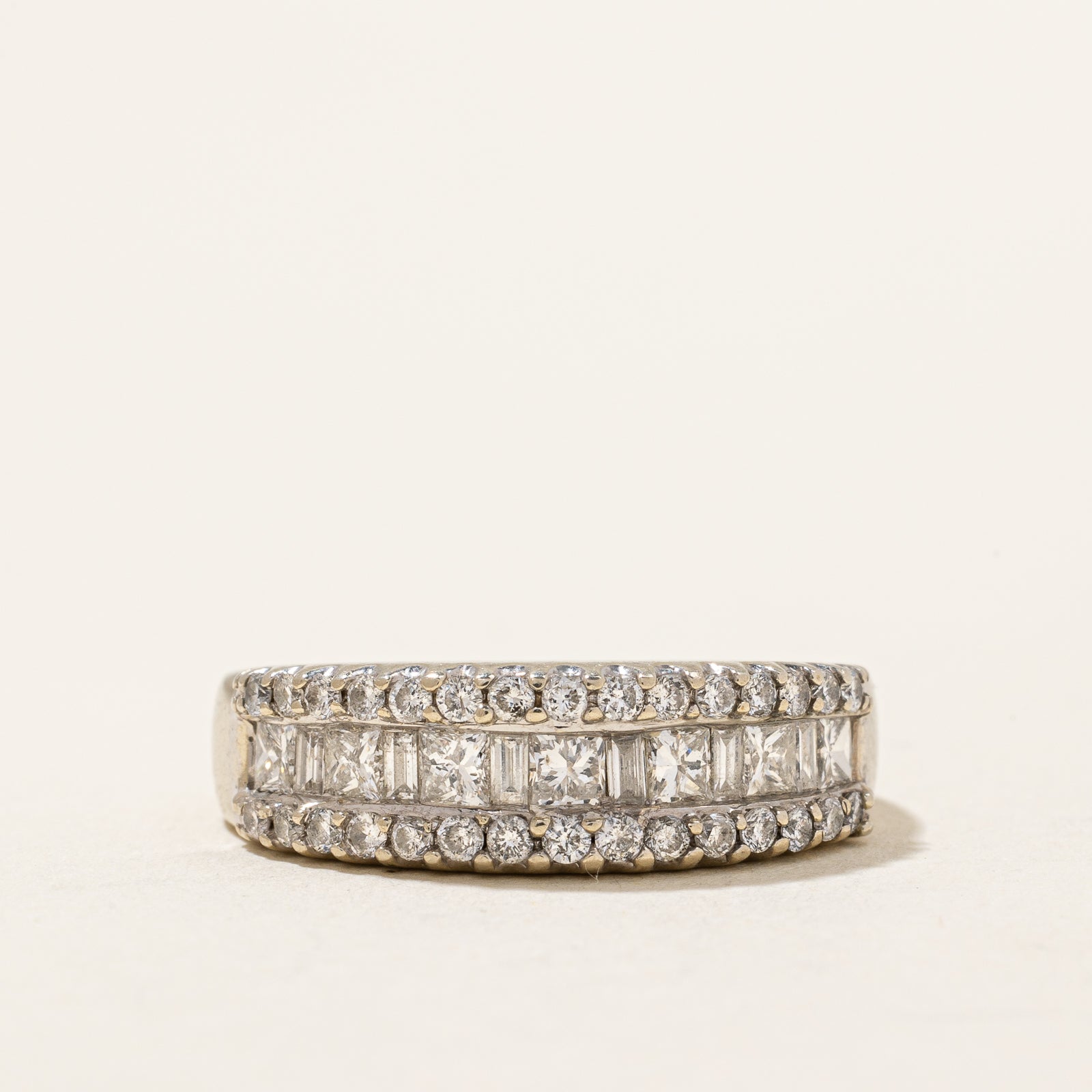 Channel Set Princess Cut Diamond Band | 0.94ctw | SZ 7 |