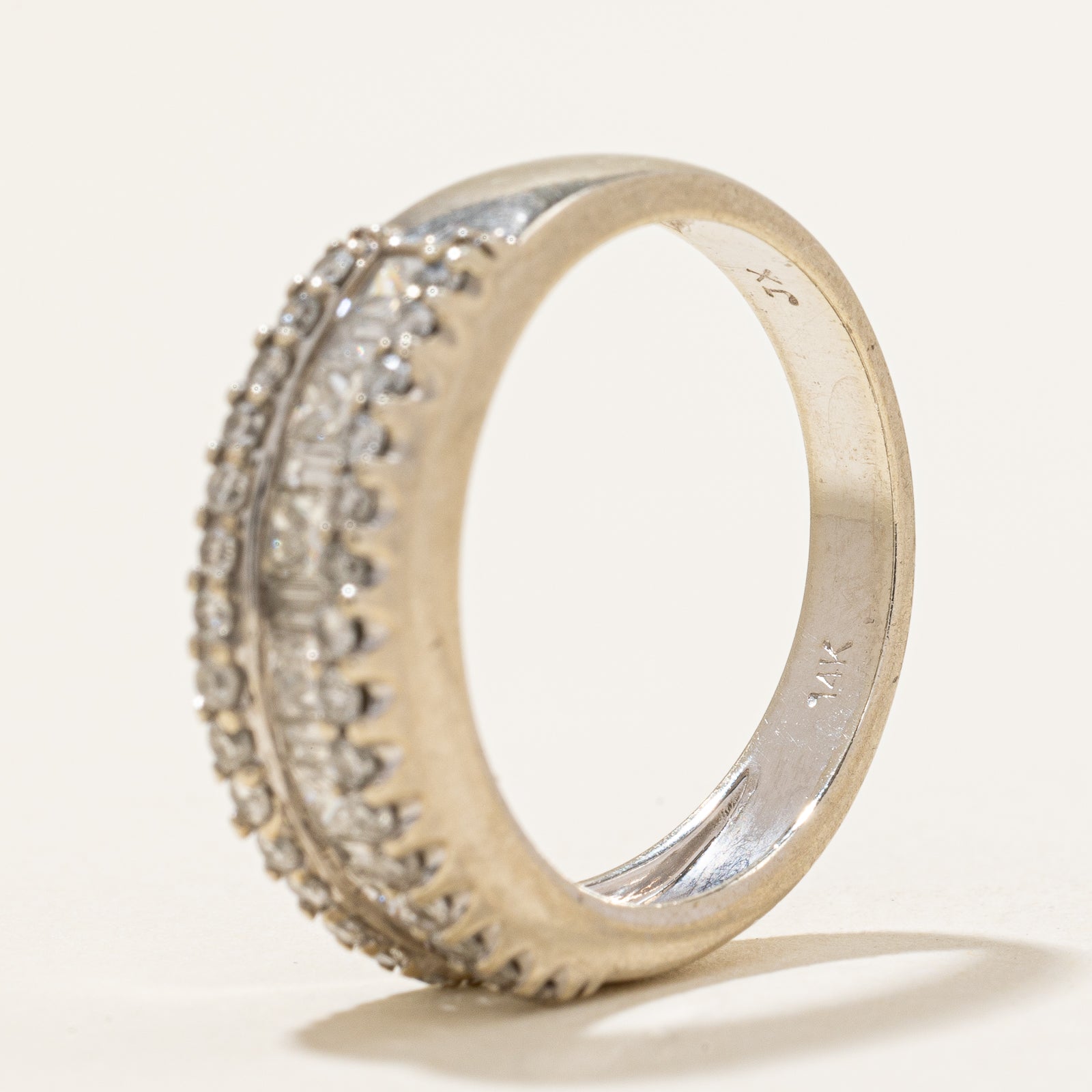 Channel Set Princess Cut Diamond Band | 0.94ctw | SZ 7 |