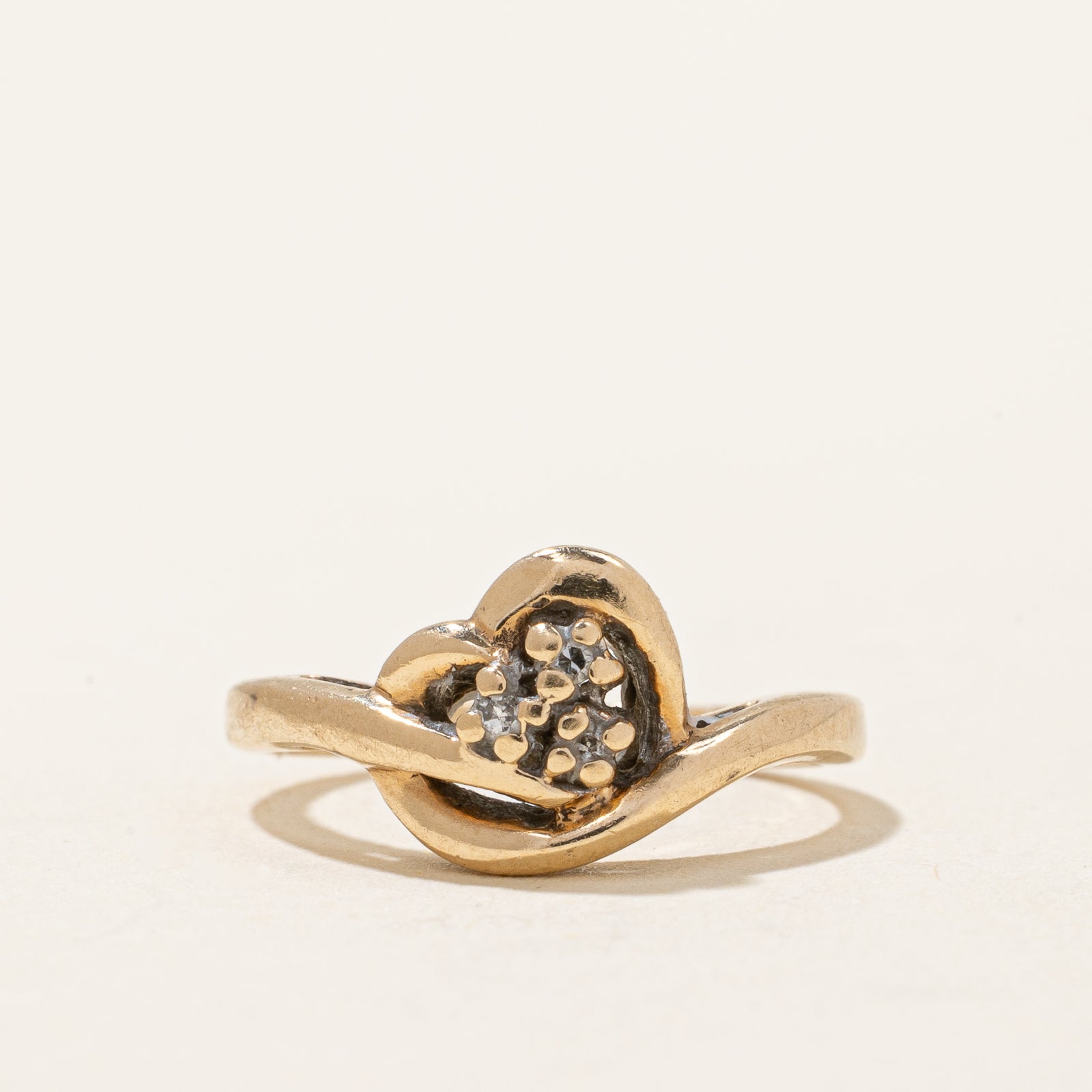 Diamond Heart Ring | 0.02ctw | SZ 1.25 |