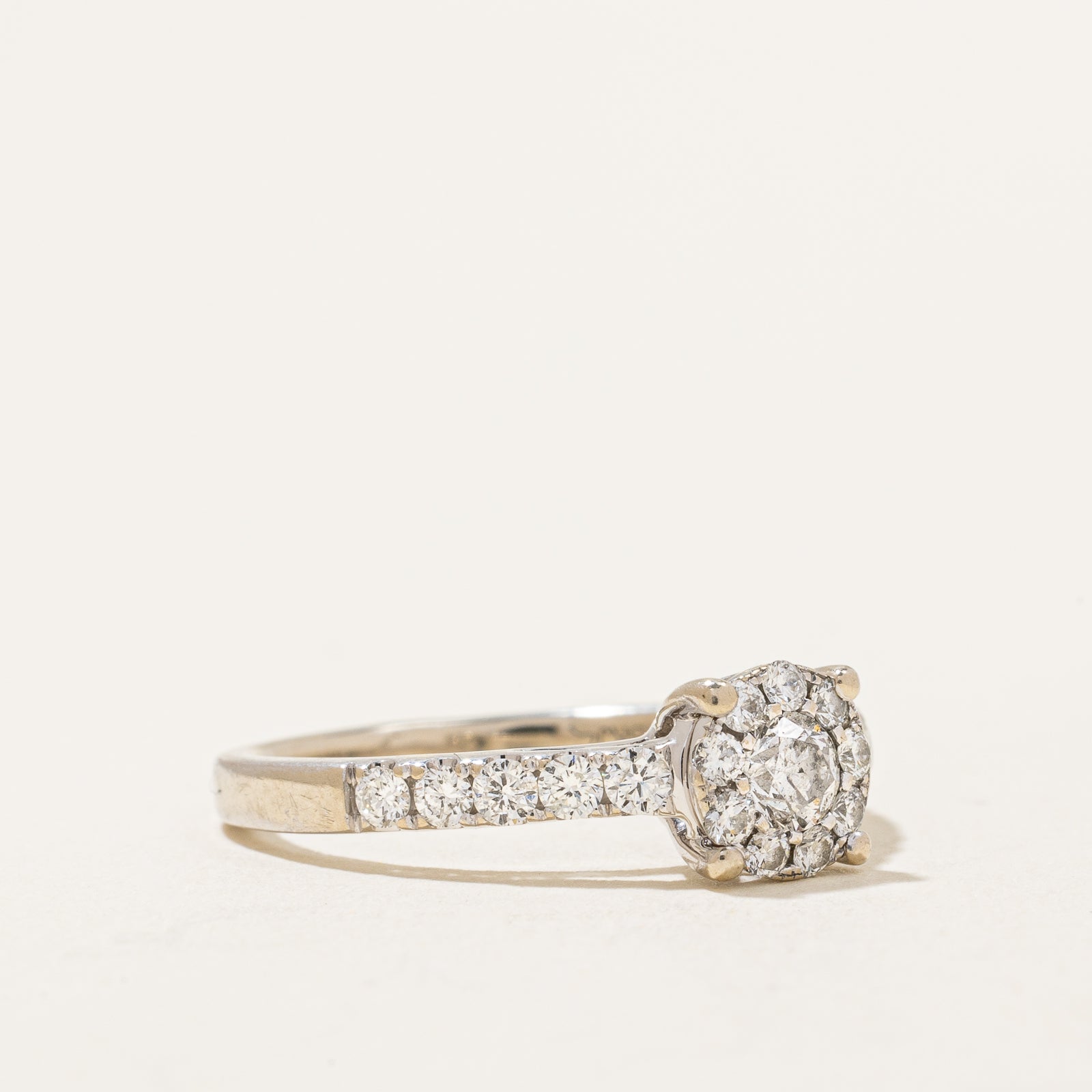 Diamond Halo Ring | 0.73ctw | SZ 5.5 |