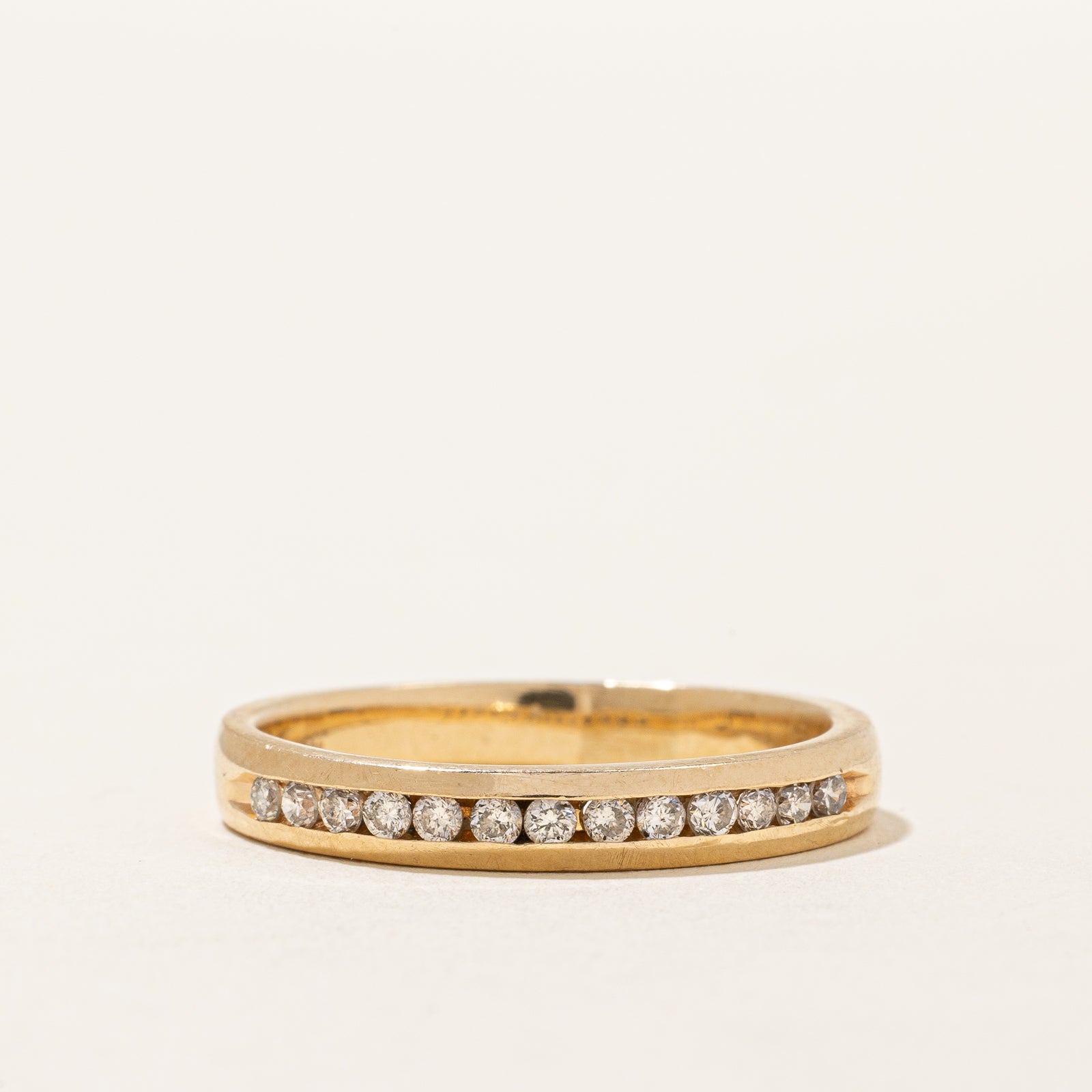 Channel Set Semi Eternity Diamond Band | 0.26ctw | SZ 8 |