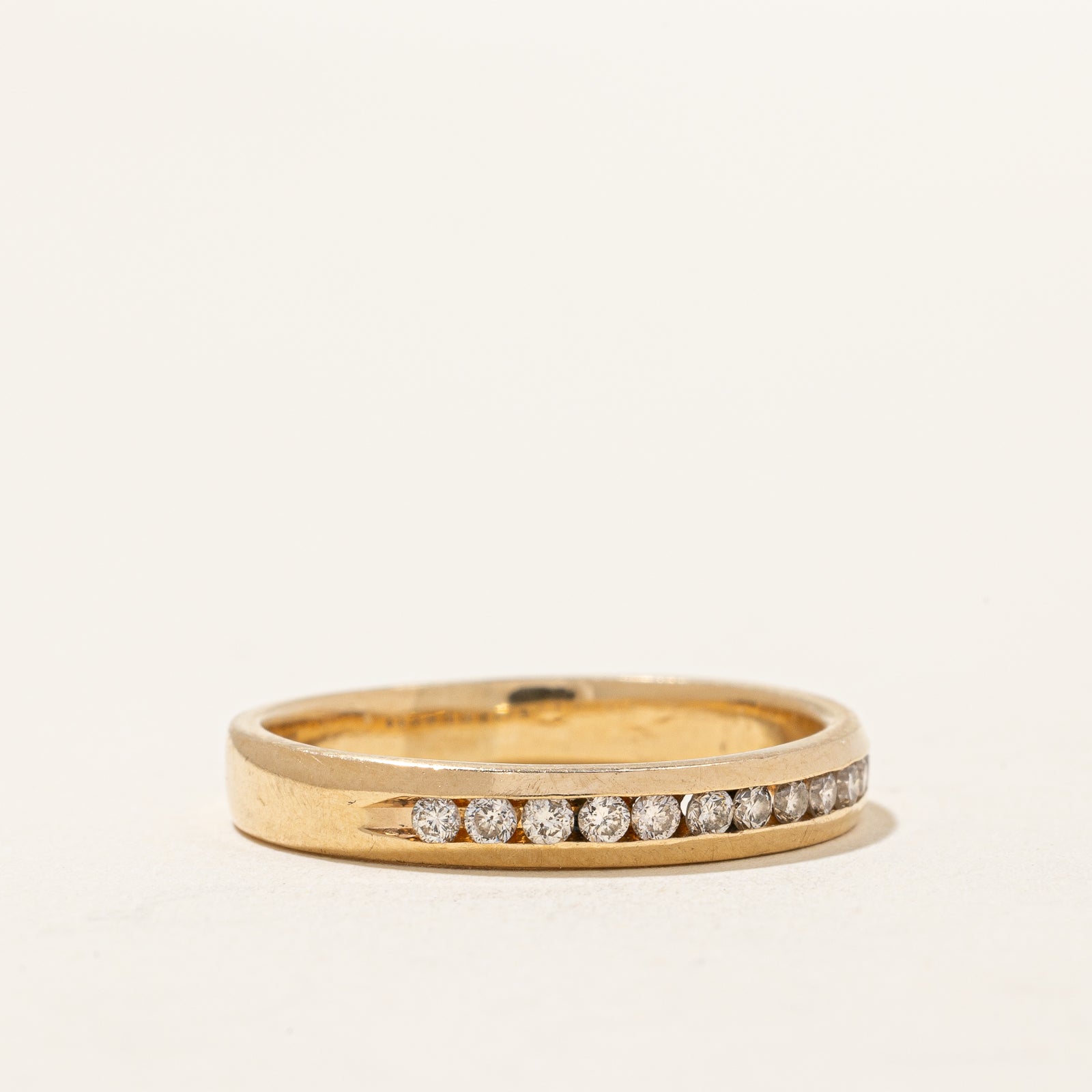 Channel Set Semi Eternity Diamond Band | 0.26ctw | SZ 8 |