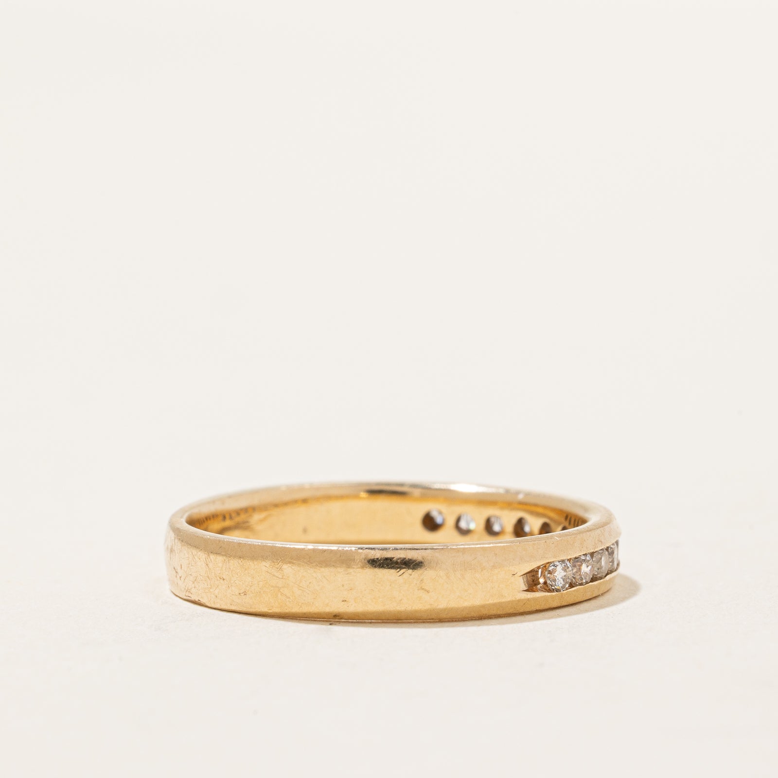 Channel Set Semi Eternity Diamond Band | 0.26ctw | SZ 8 |