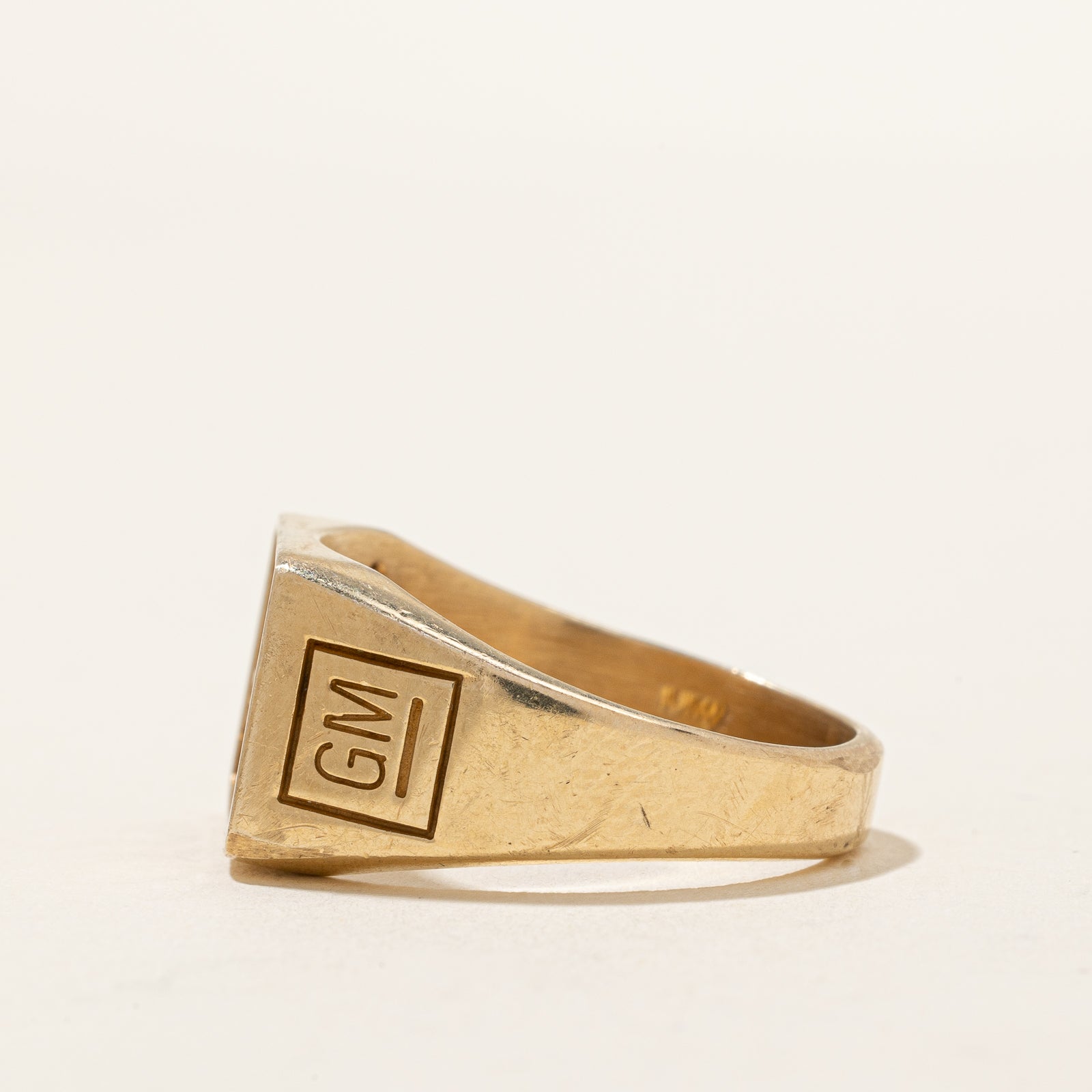 'GM 25' Car Diamond Ring | 0.10ctw | SZ 10.75 |