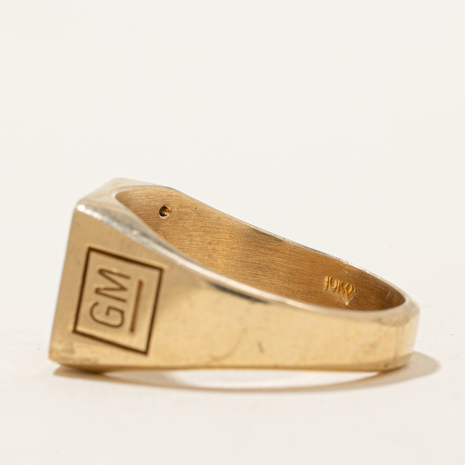'GM 25' Car Diamond Ring | 0.10ctw | SZ 10.75 |