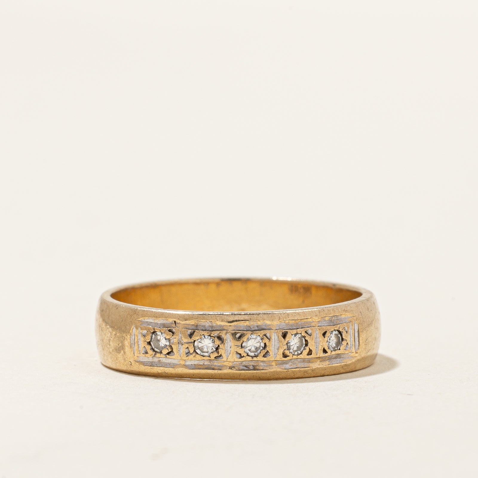 Five Stone Diamond Ring | 0.08ctw | SZ 7.5 |