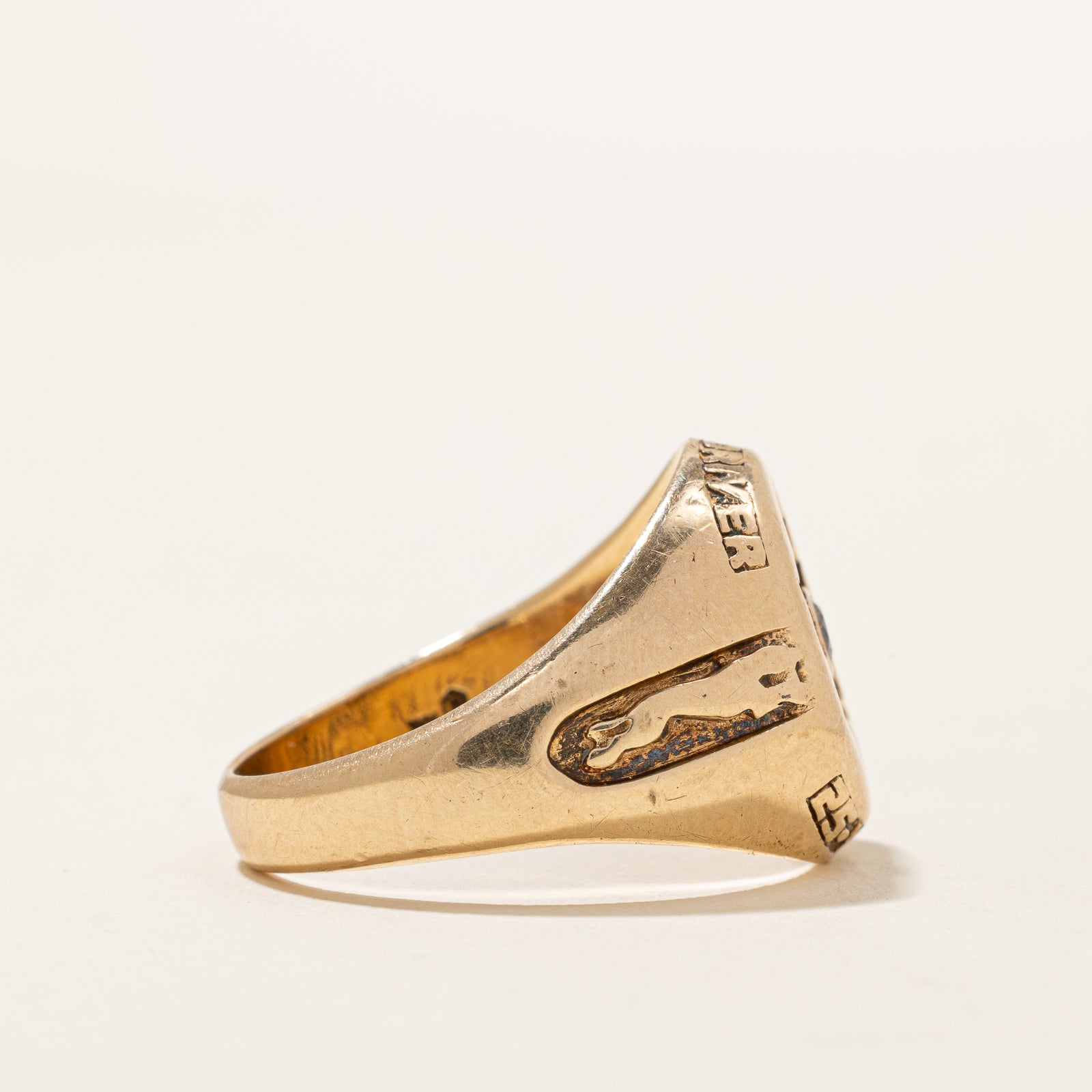 'Safe Driver 25 Year' Greyhound Diamond Ring | 0.10ct | SZ 9 |