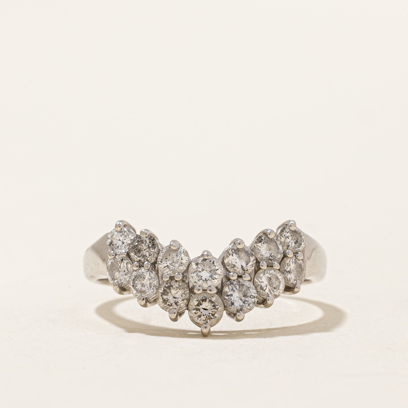 Diamond Chevron Ring | 1.00ctw | SZ 7 |