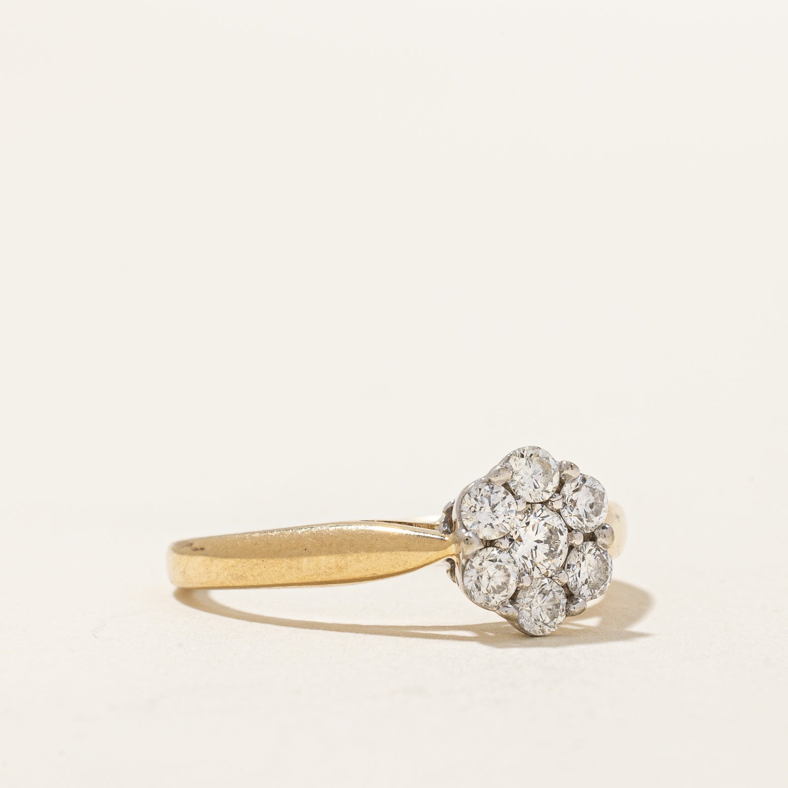 Diamond Flower Ring | 0.42ctw | SZ 6.75 |
