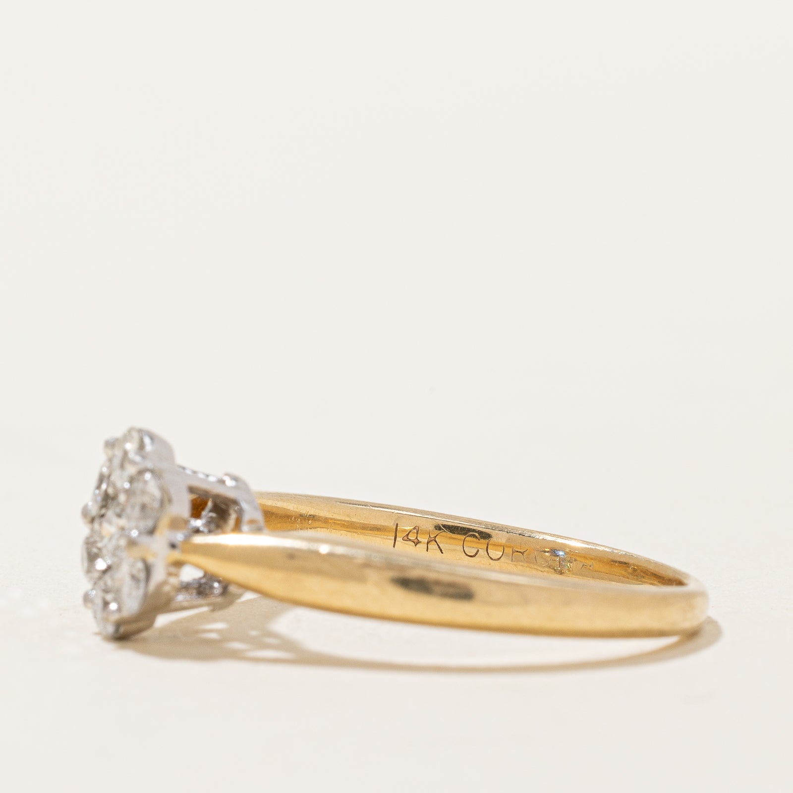 Diamond Flower Ring | 0.42ctw | SZ 6.75 |
