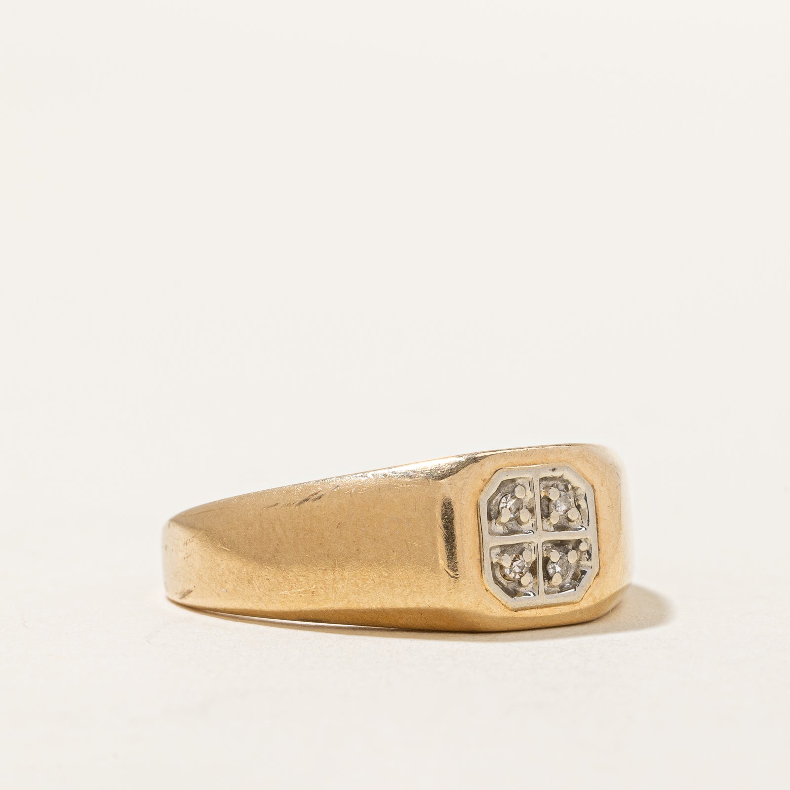 Diamond Signet Ring | 0.03ctw | SZ 9.25 |