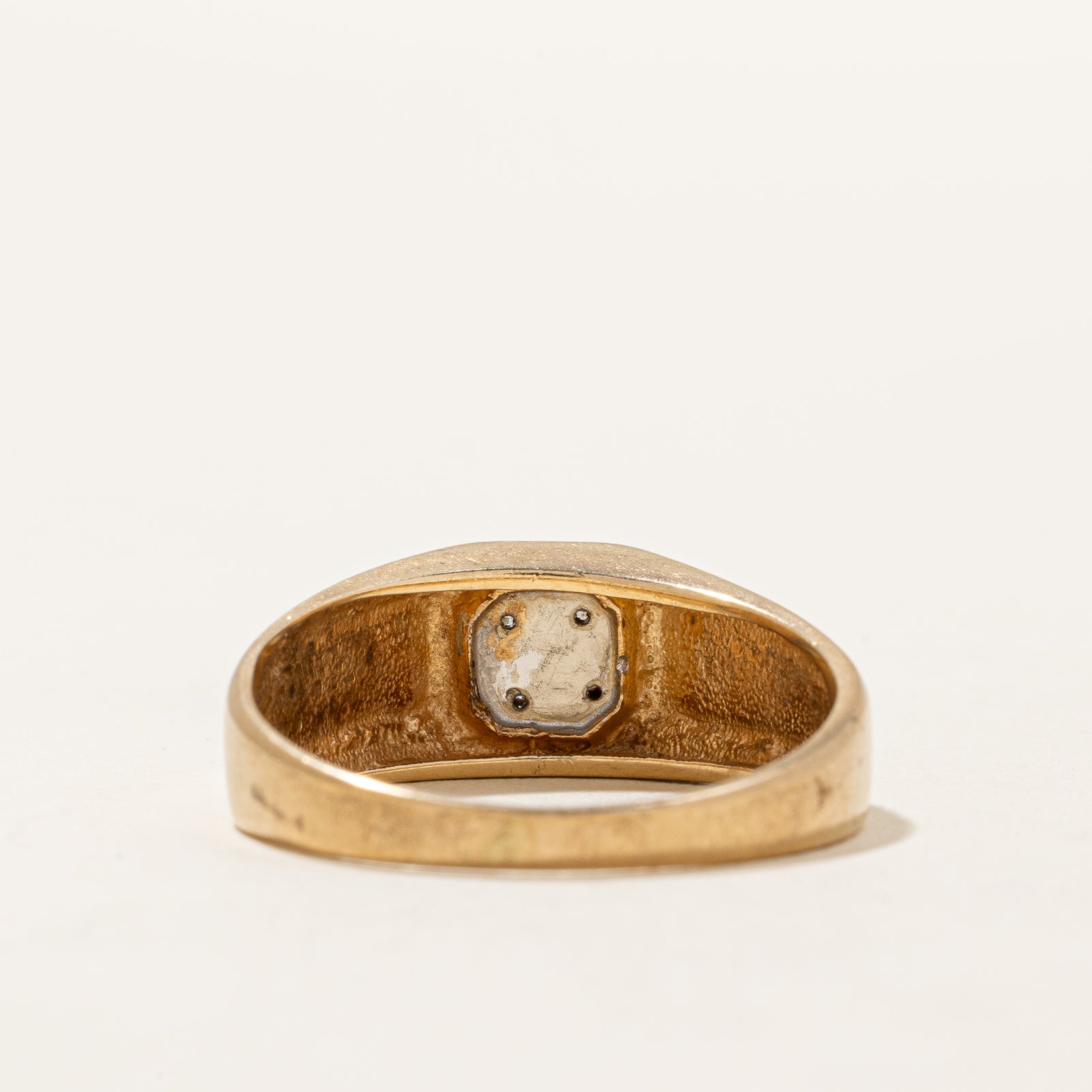Diamond Signet Ring | 0.03ctw | SZ 9.25 |