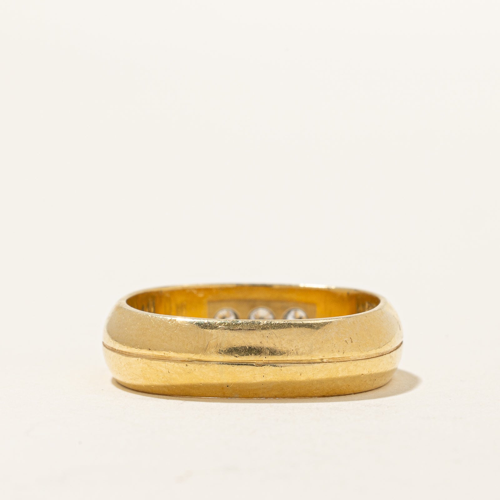 Channel Set Three Stone Diamond Ring | 0.12ctw | SZ 8.5 |