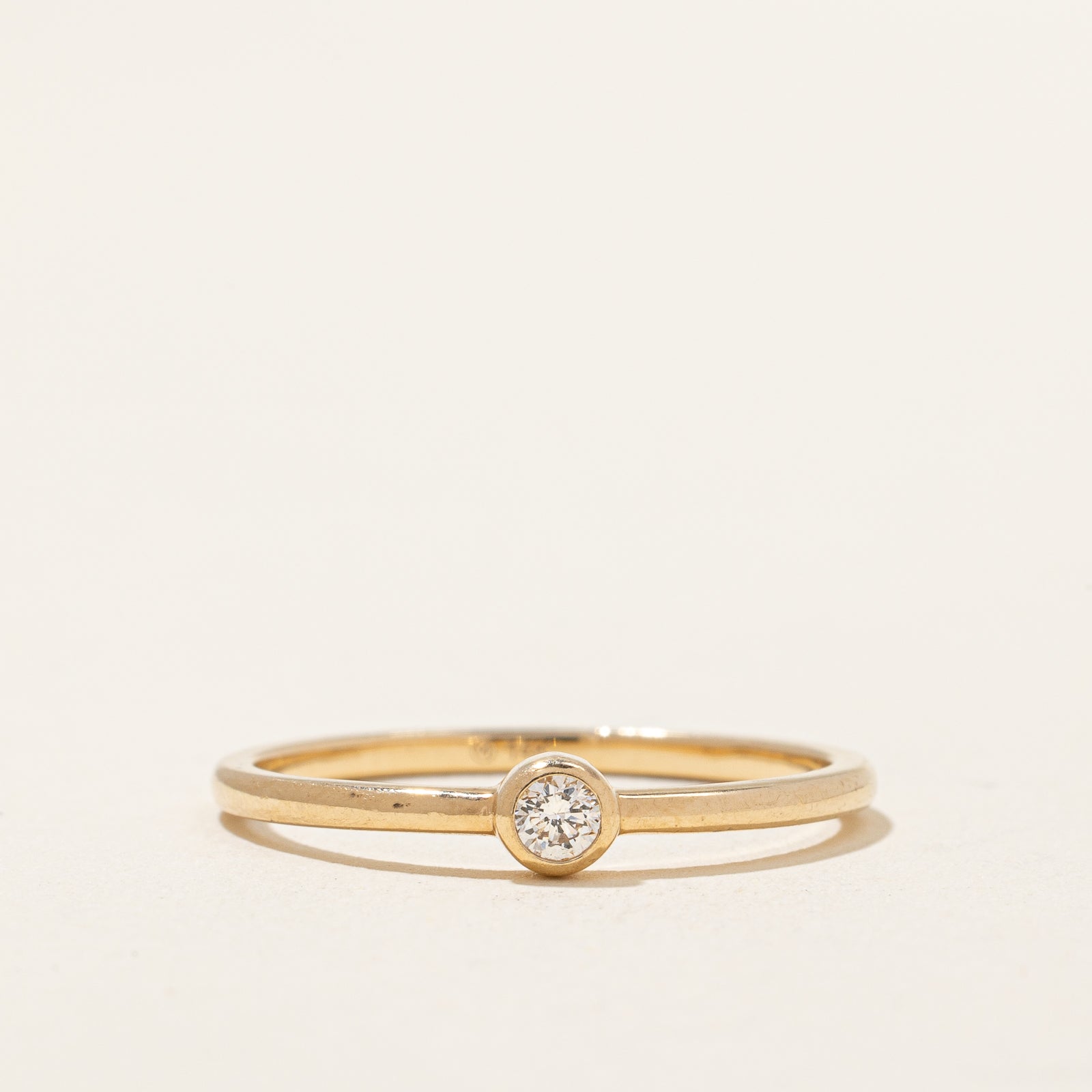 Bague sertie de diamants | 0,06 ct | Taille 7 |