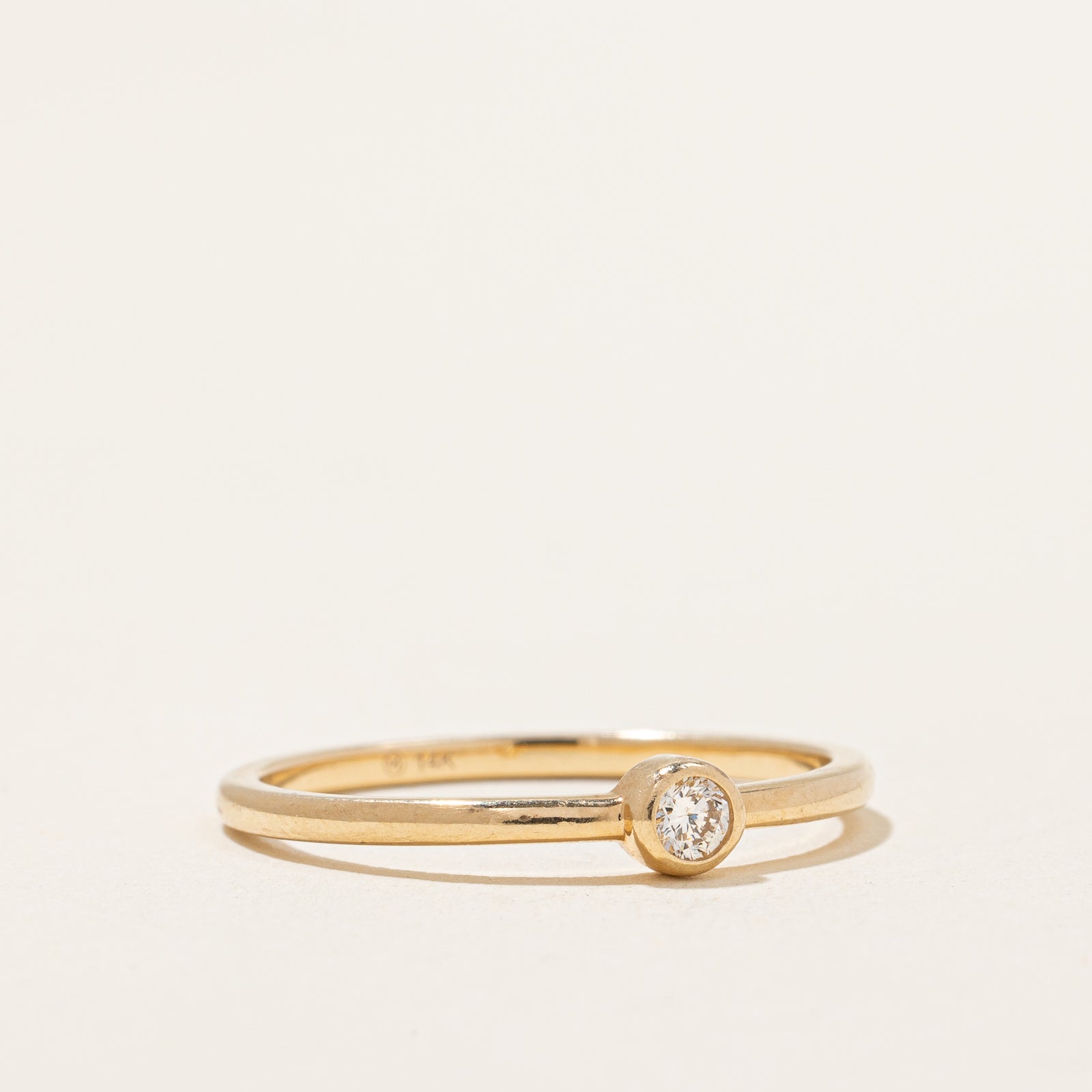 Bague sertie de diamants | 0,06 ct | Taille 7 |