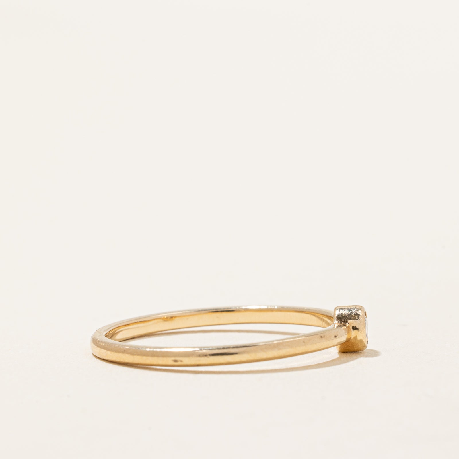 Bague sertie de diamants | 0,06 ct | Taille 7 |