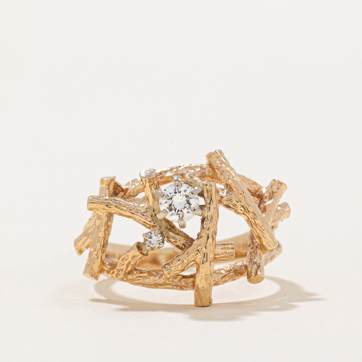 Diamond Twig Ring | 0.27ctw | SZ 7.75 |
