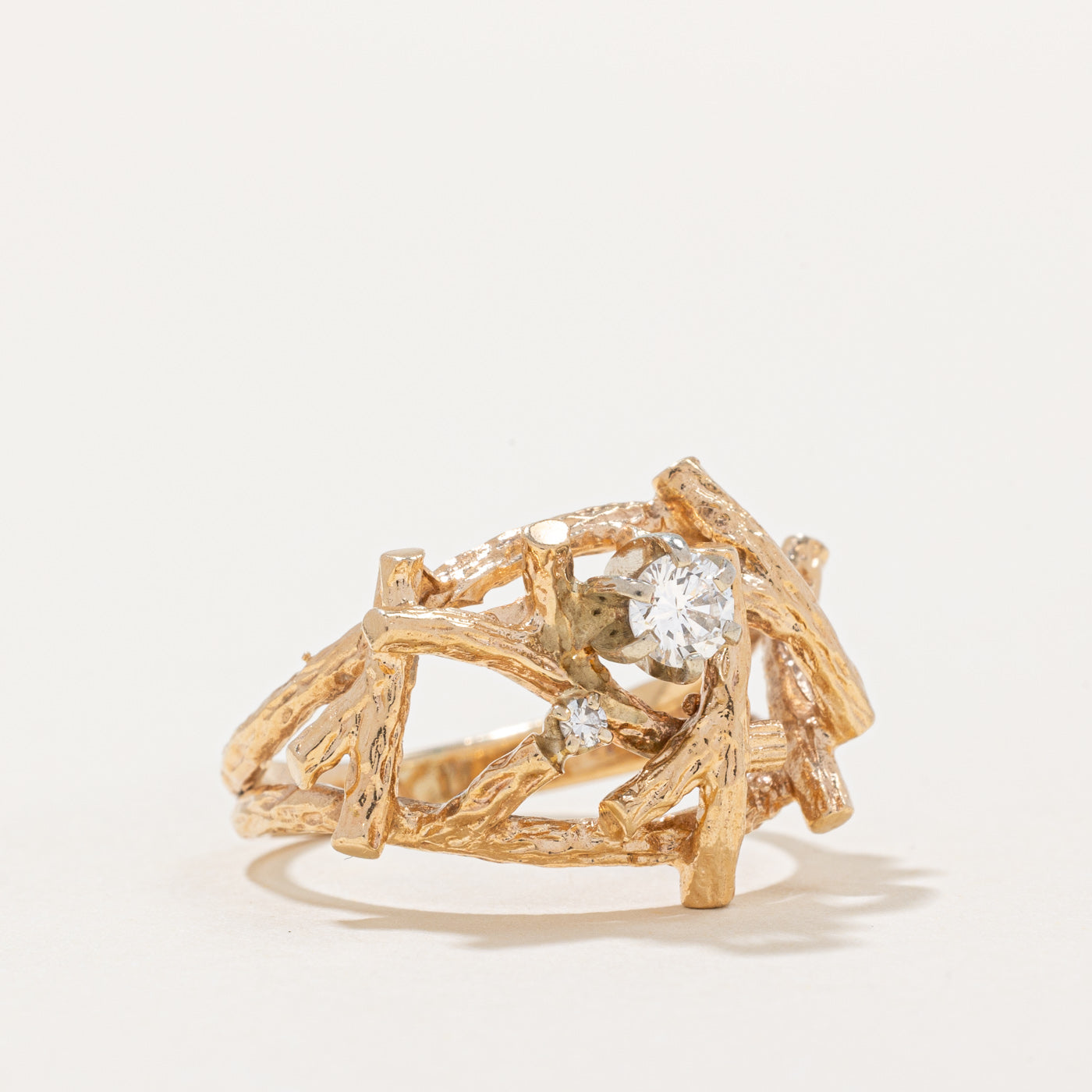 Diamond Twig Ring | 0.27ctw | SZ 7.75 |
