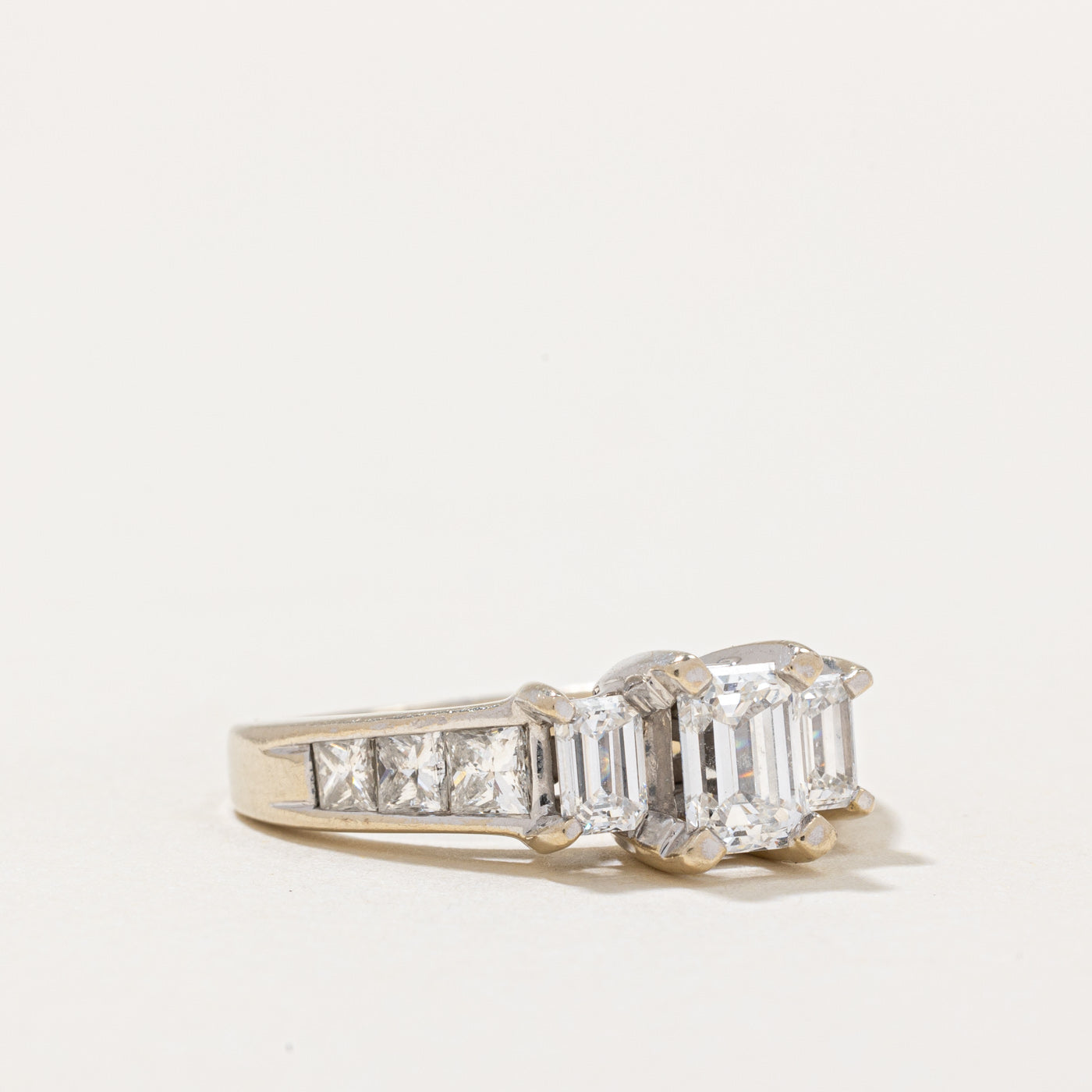 Emerald Cut Diamond Engagement Ring | 2.01ctw | SZ 5.5 |