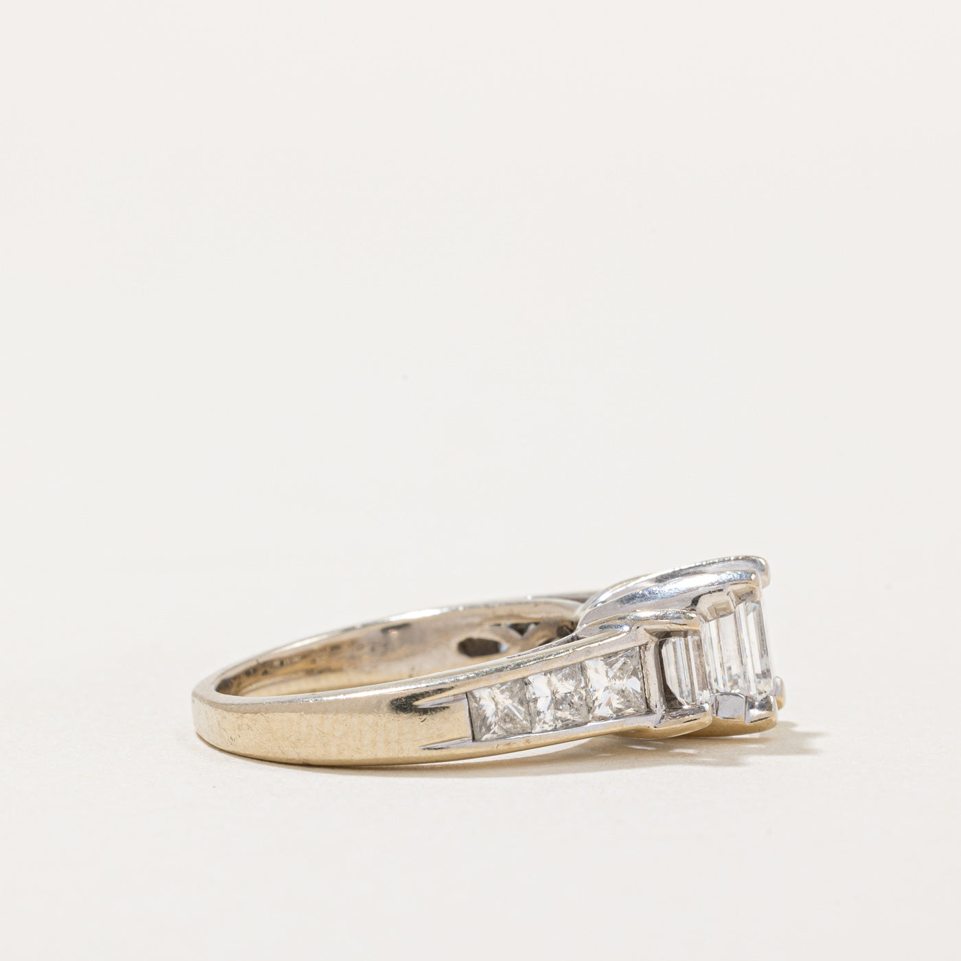Emerald Cut Diamond Engagement Ring | 2.01ctw | SZ 5.5 |