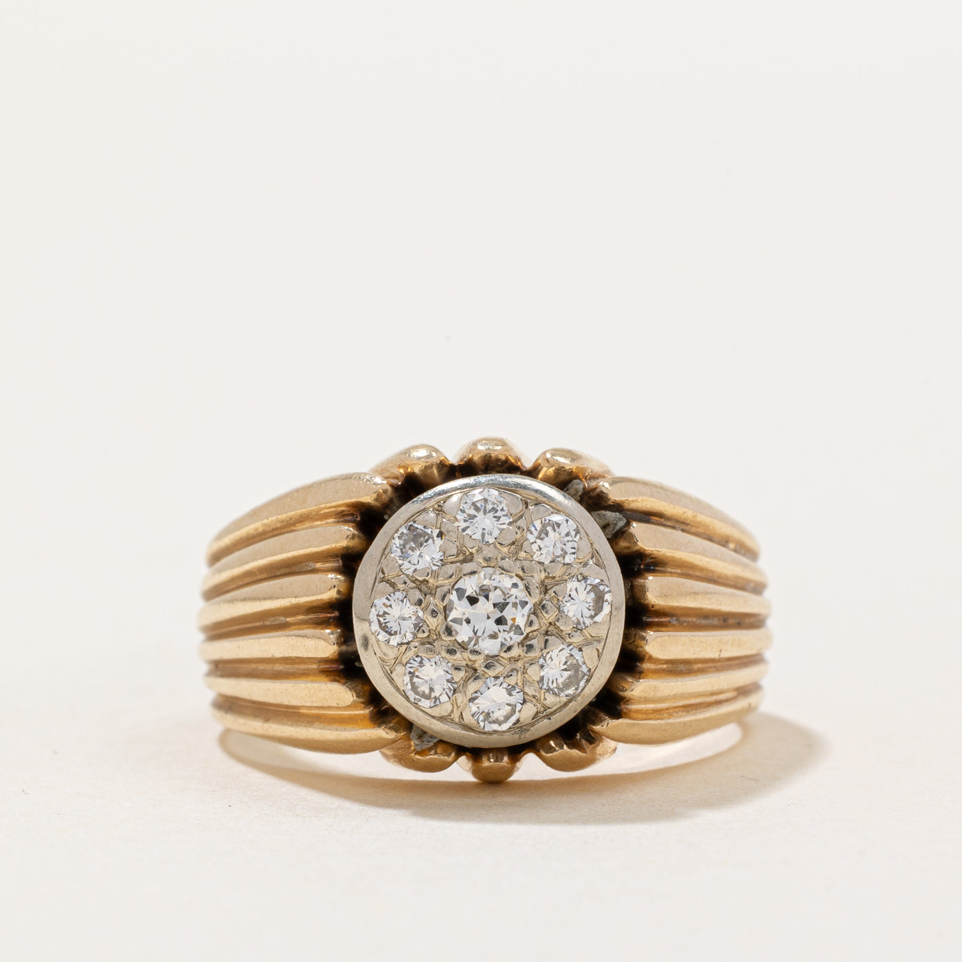 Pave Set Diamond Ring | 0.41ctw | SZ 8.25 |