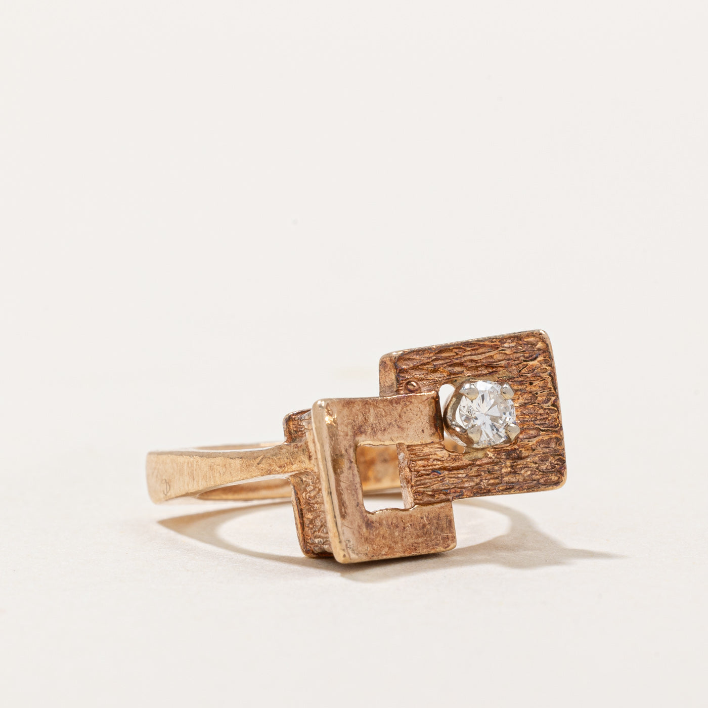 Diamond Geometric Cocktail Ring | 0.13ct | SZ 4 |