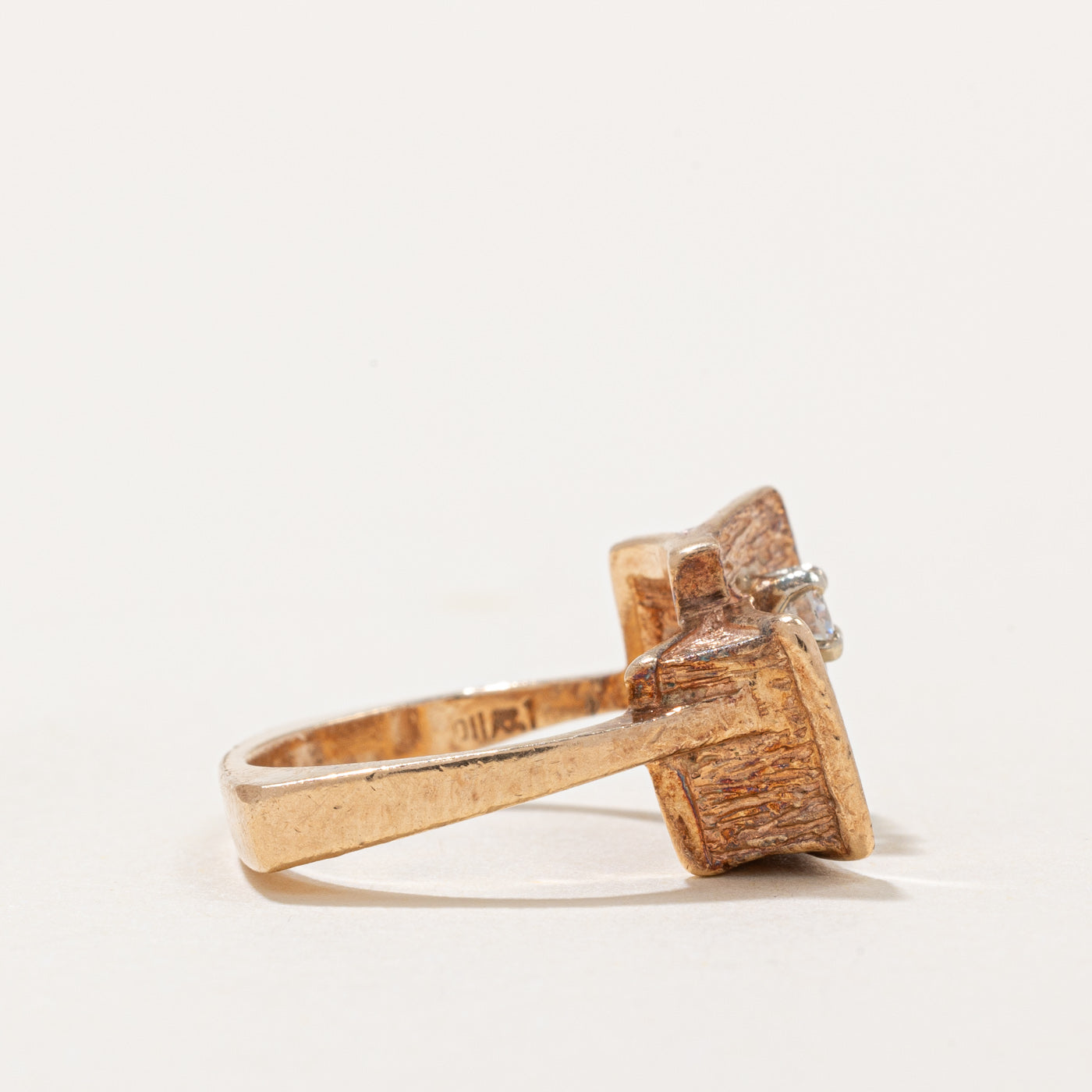 Diamond Geometric Cocktail Ring | 0.13ct | SZ 4 |